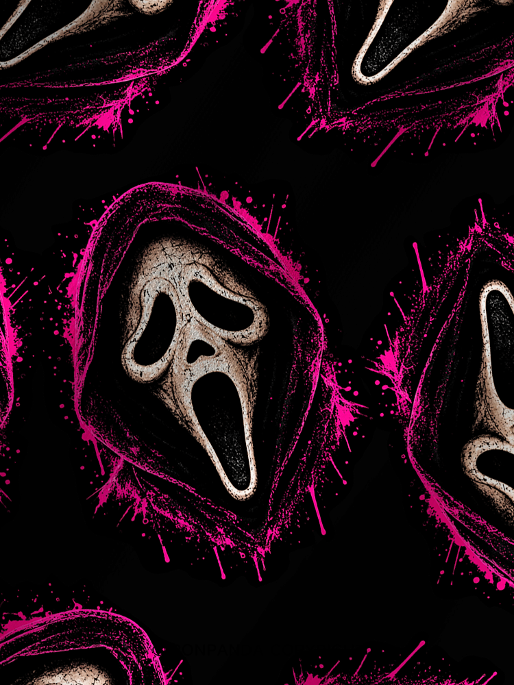 Ghost face Printed Yoga Shorts