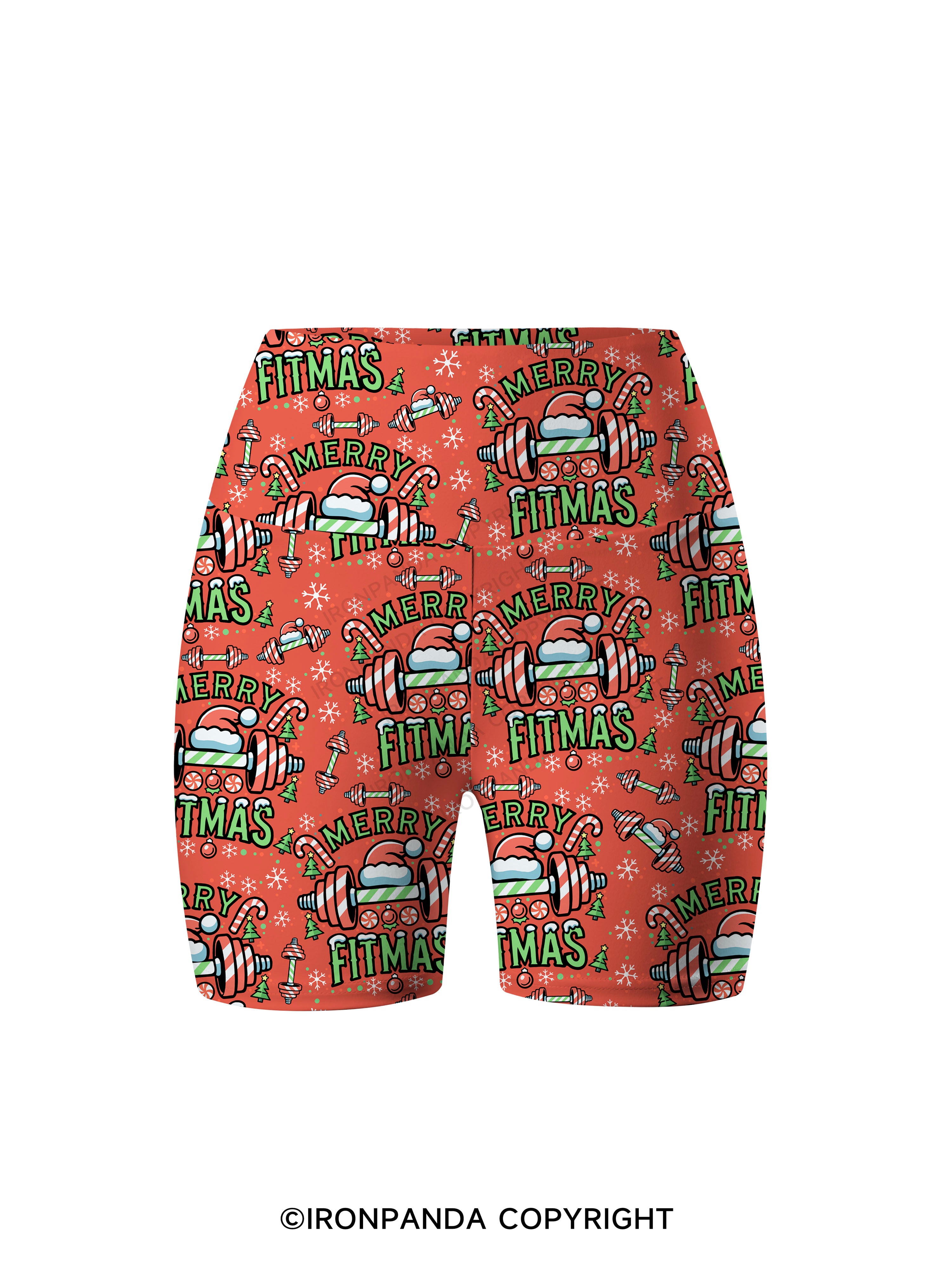 MERRY FITMAS Printed Yoga Cycling Shorts