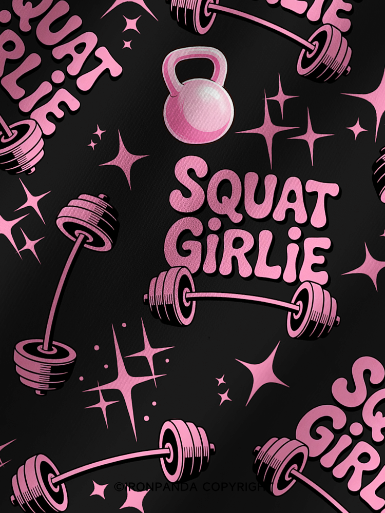 SQUAT GIRLIE Printed Yoga Shorts