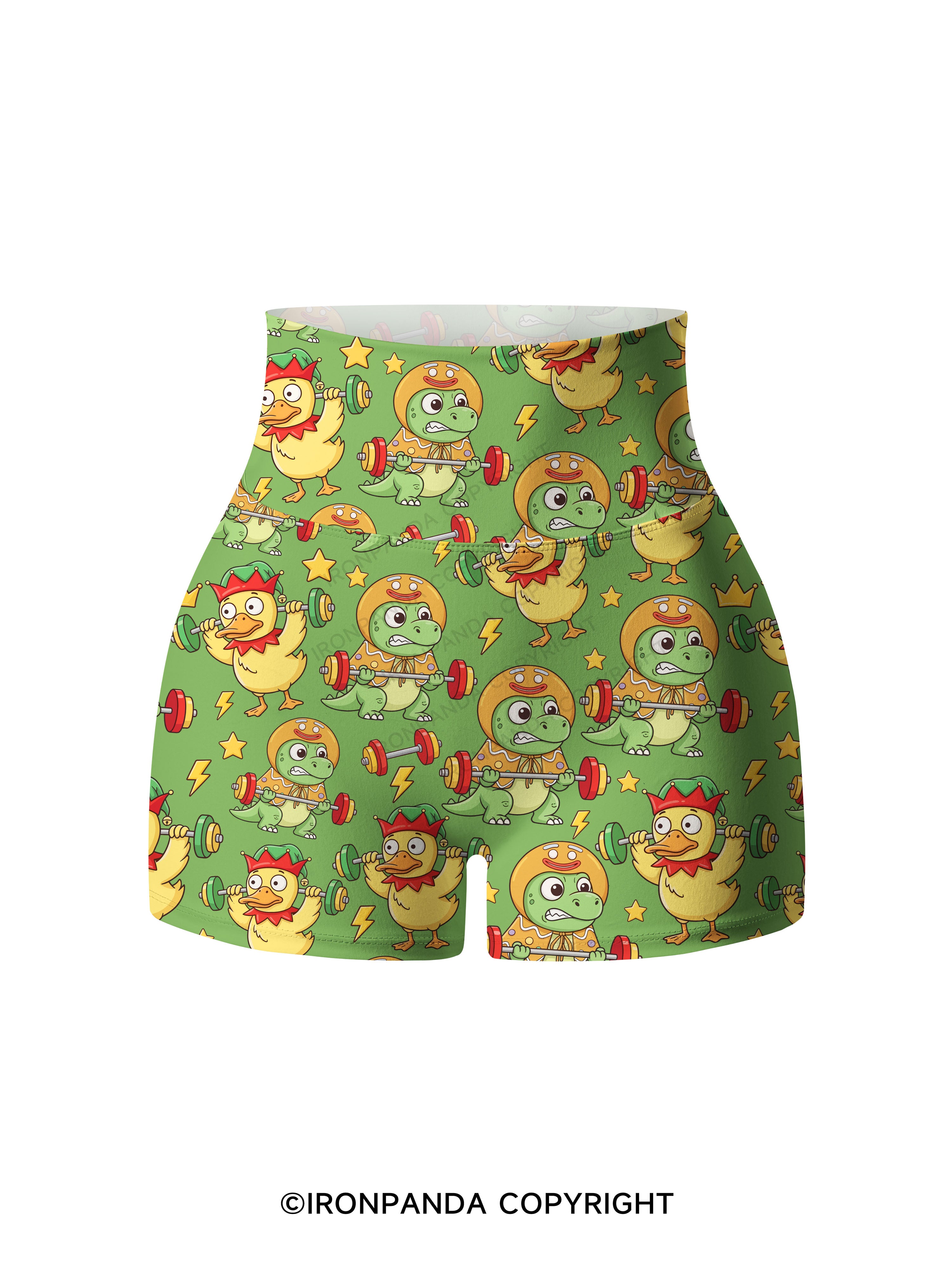Gains Are Fun Printed Yoga Shorts