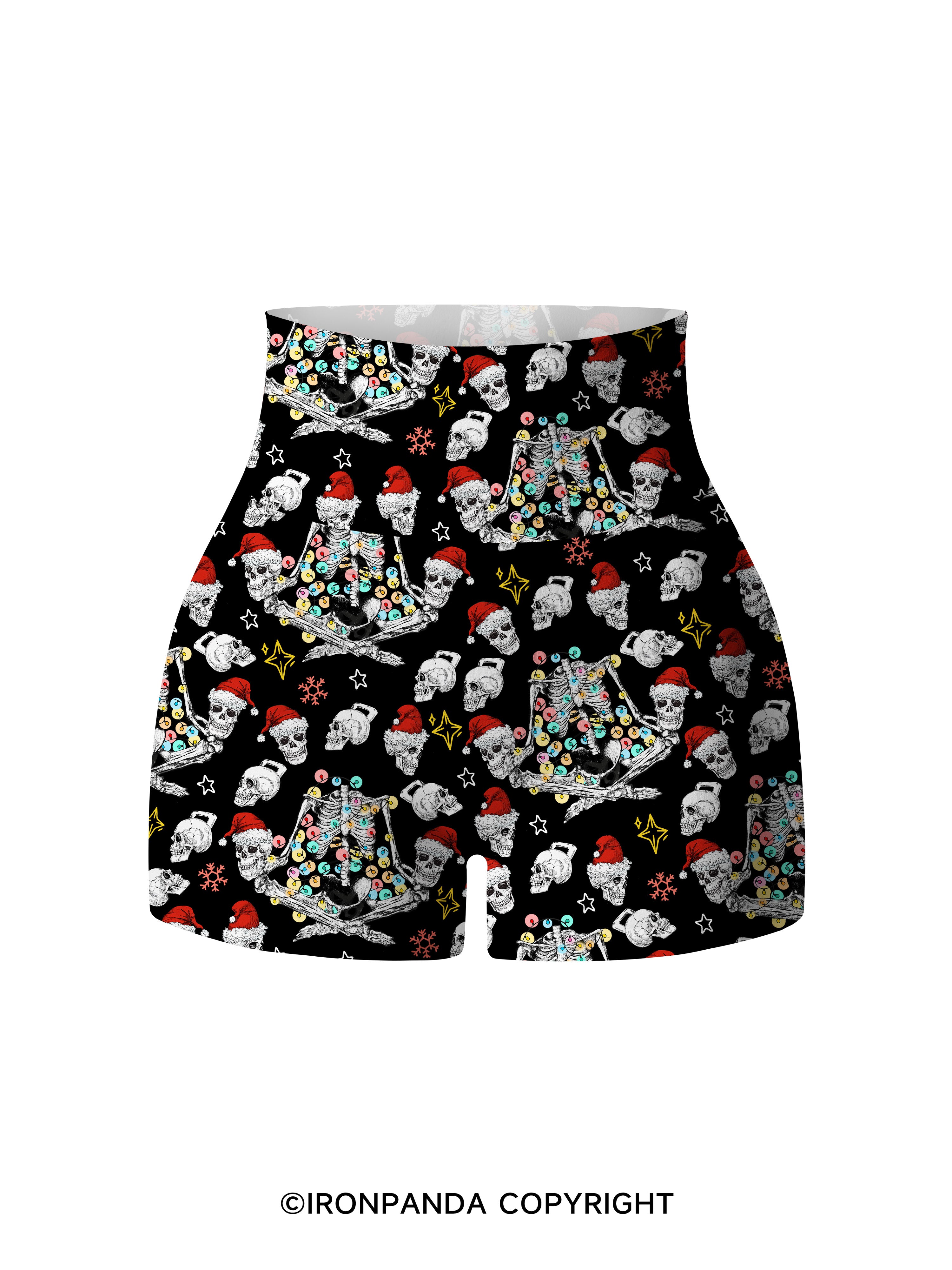 Merry Mindfulness Printed Yoga Shorts