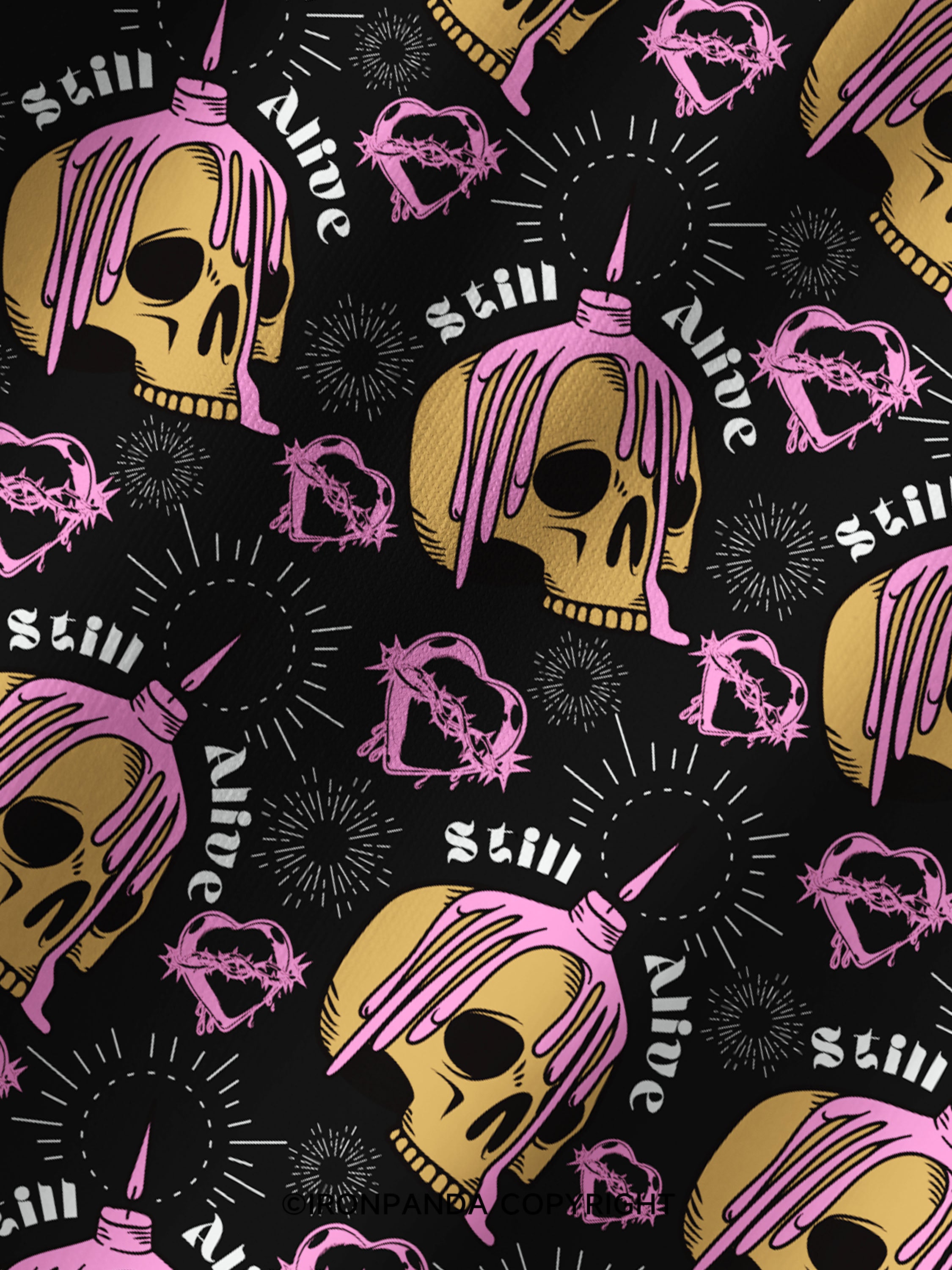 STILL ALIVE Gym Printed Yoga Shorts