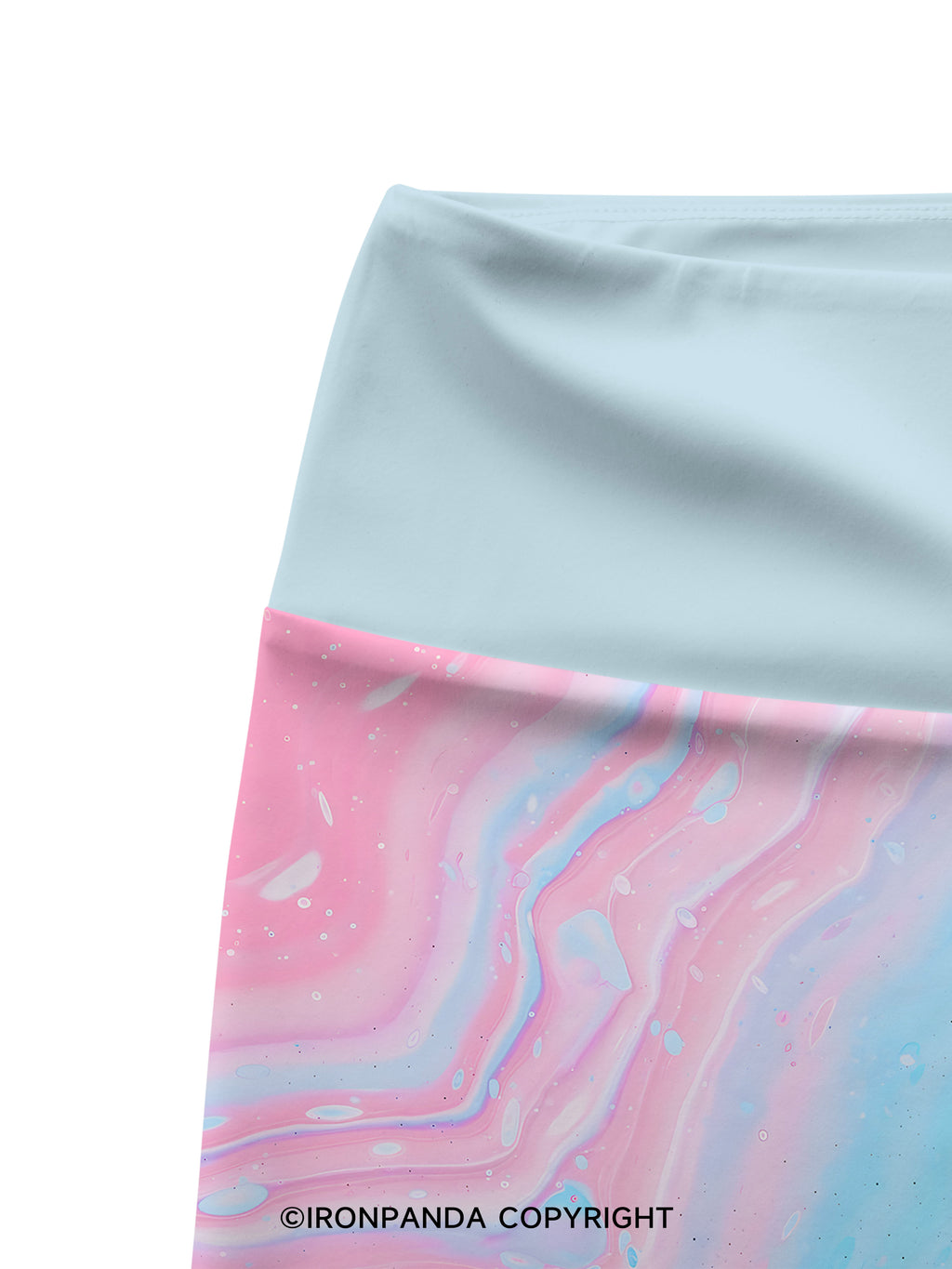 Pink Marble Yoga Cycling Shorts
