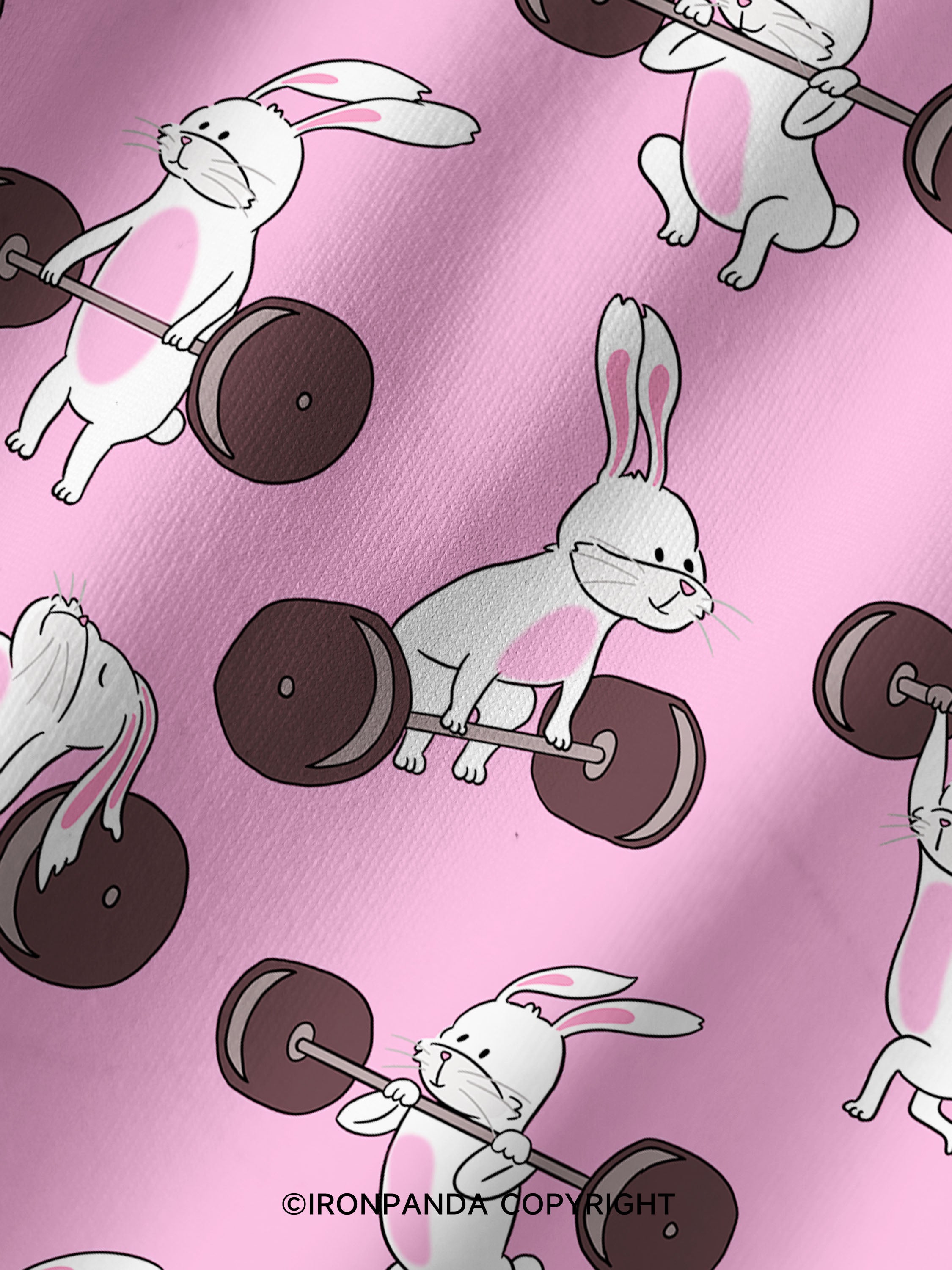 Lift Like Bunny Printed Yoga Shorts
