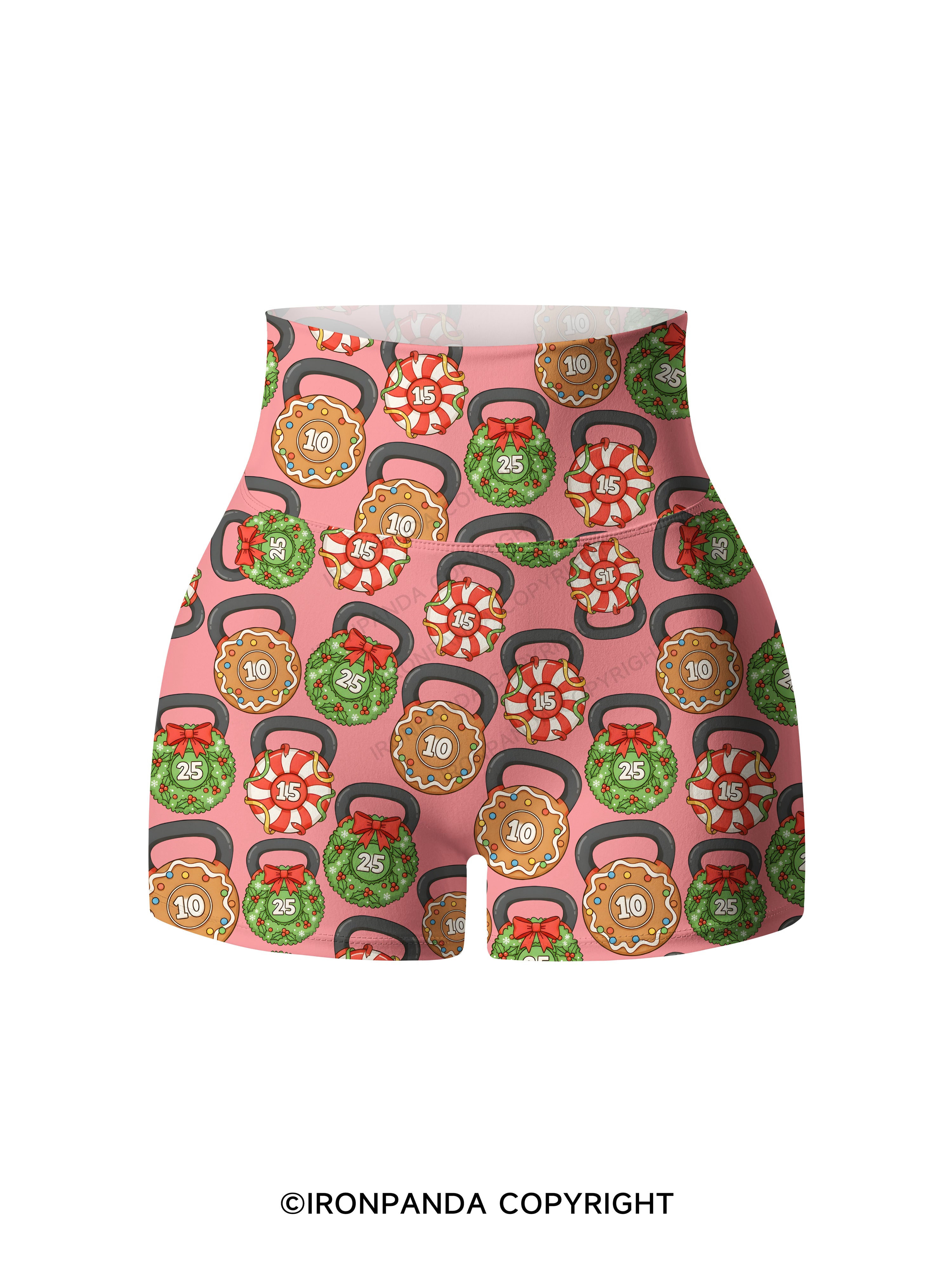 Shhh I'm Doing Math Printed Yoga Shorts