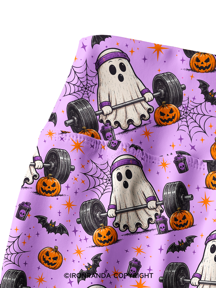 Creep It Lifting Ghost Printed Yoga Pants