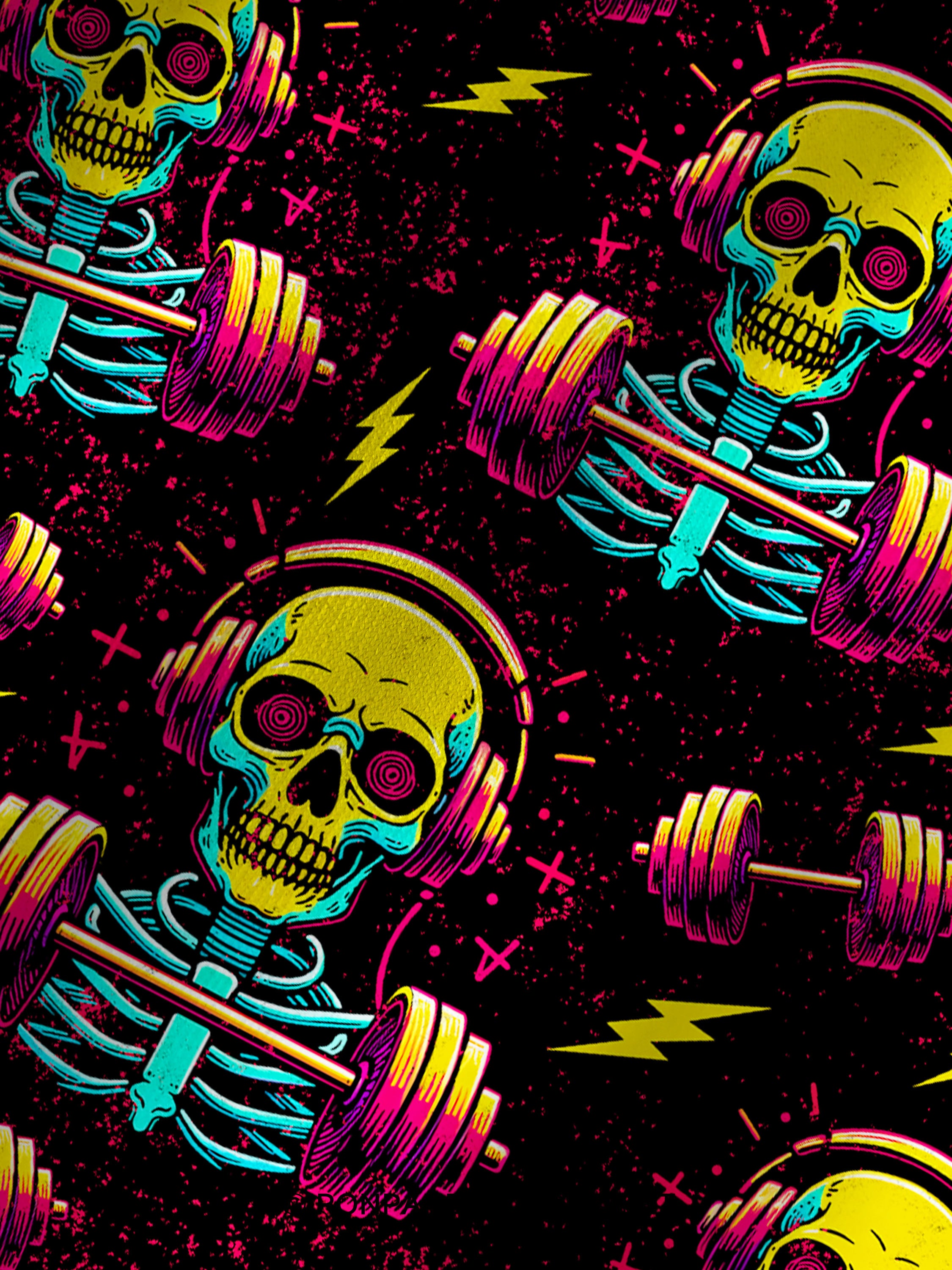 DEAD SERIOUS ABOUT LIFTING Printed Yoga Shorts