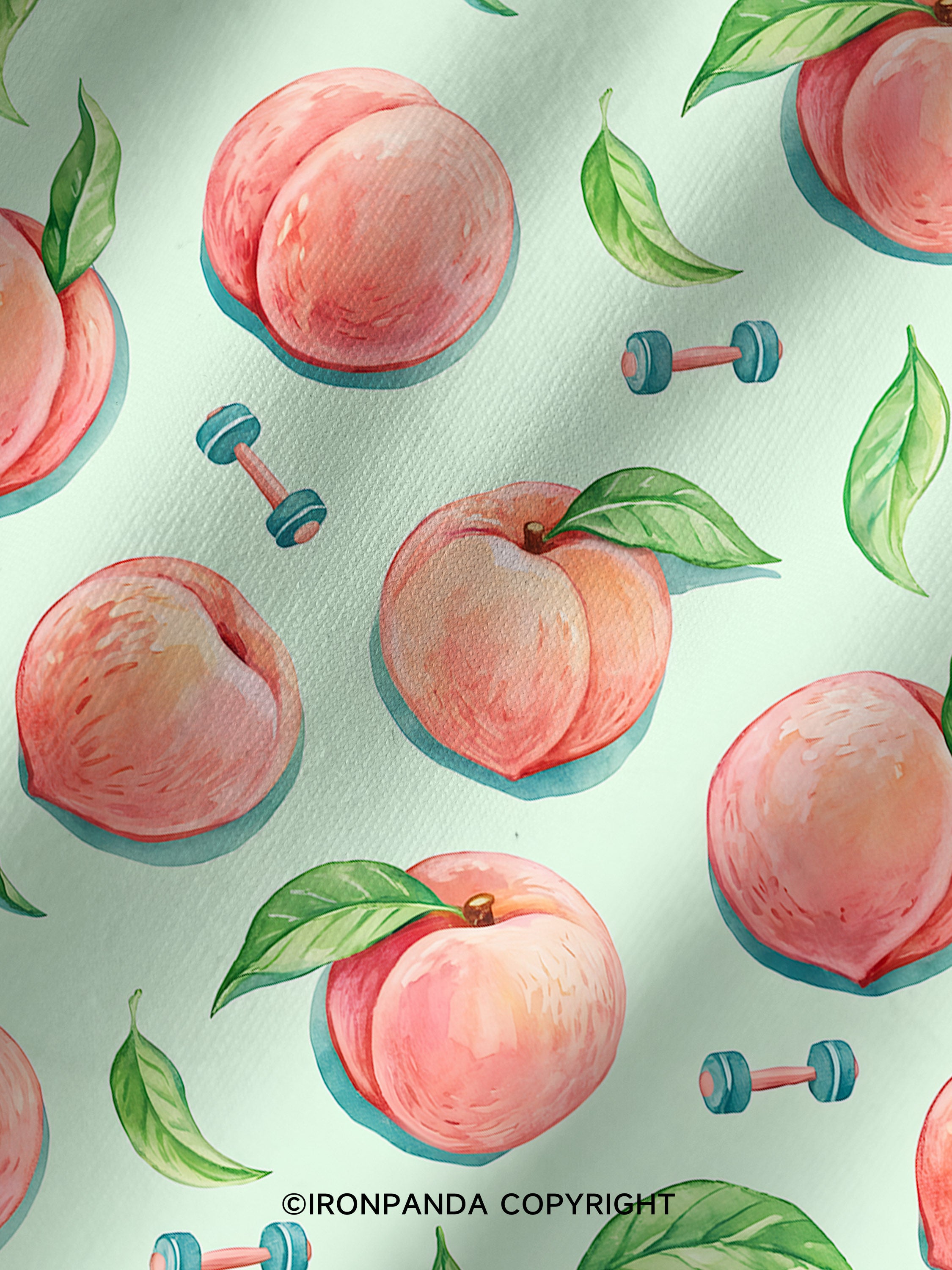Peach Pump Printed Yoga Shorts
