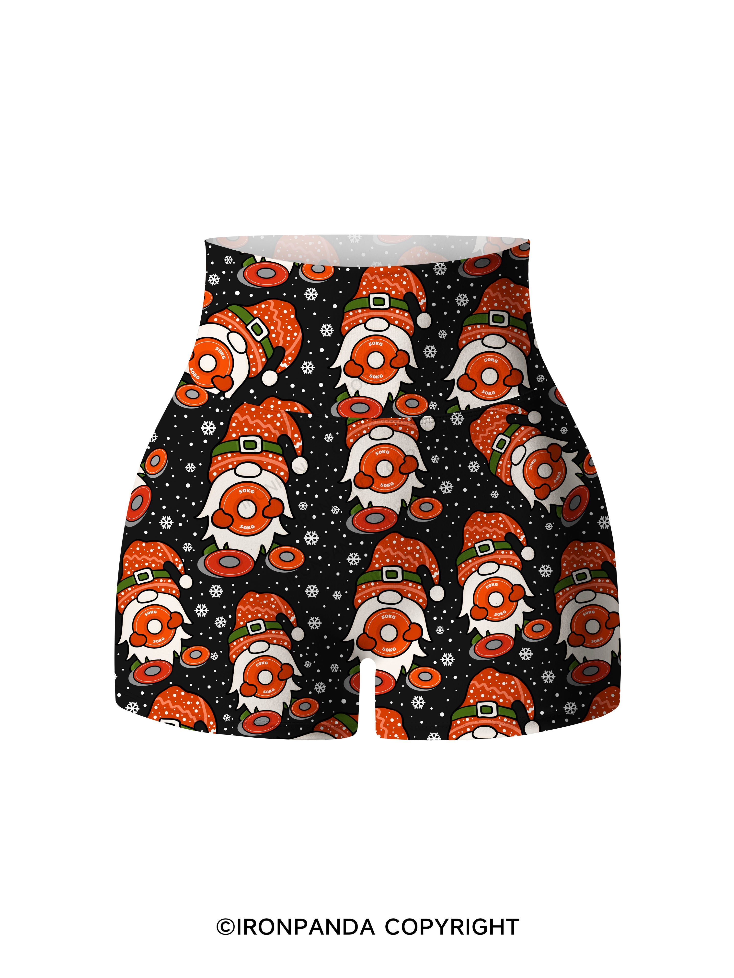 Shhh I'm Doing Math Printed Yoga Shorts