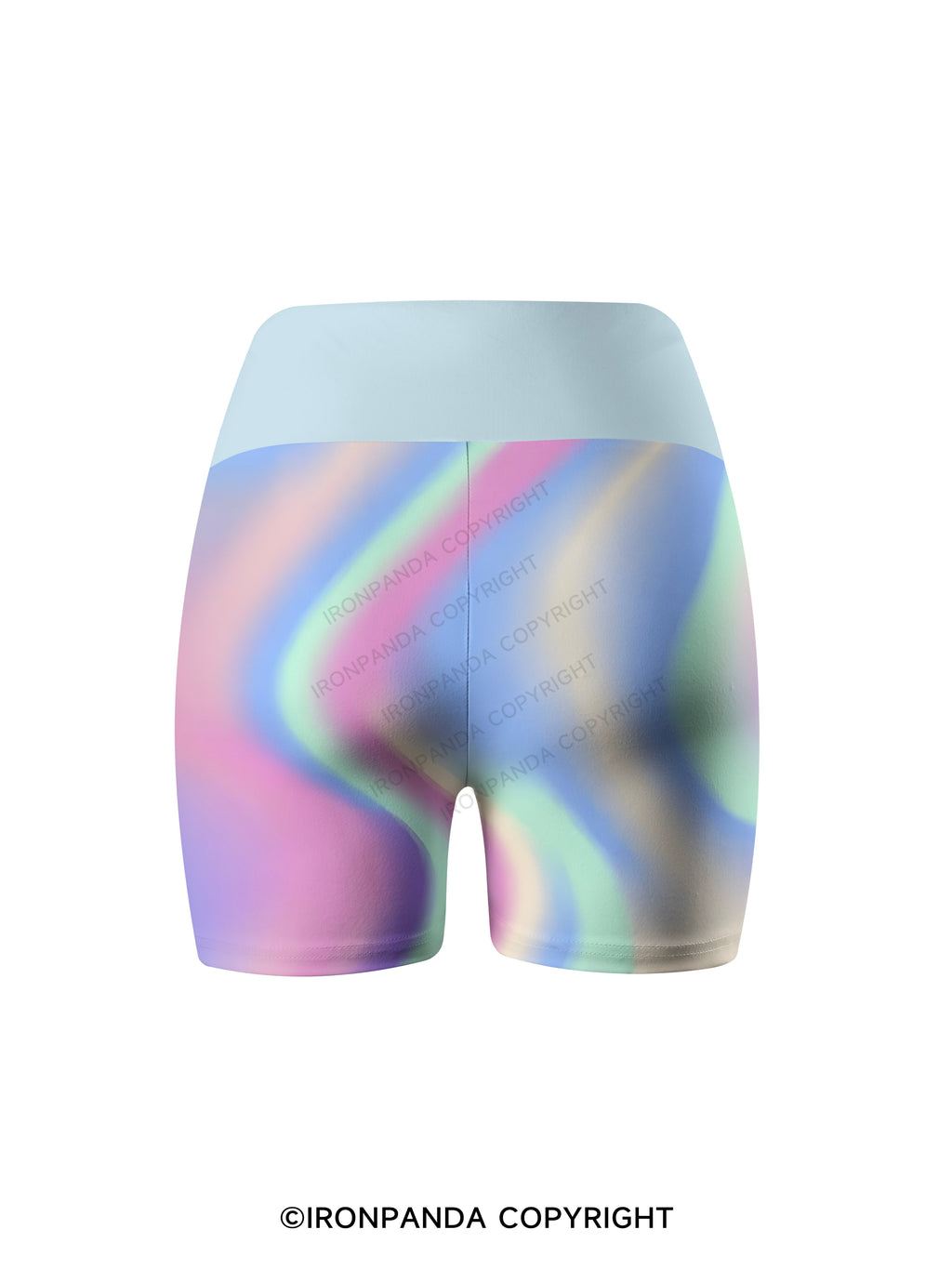 Gradation Printed Yoga Cycling Shorts