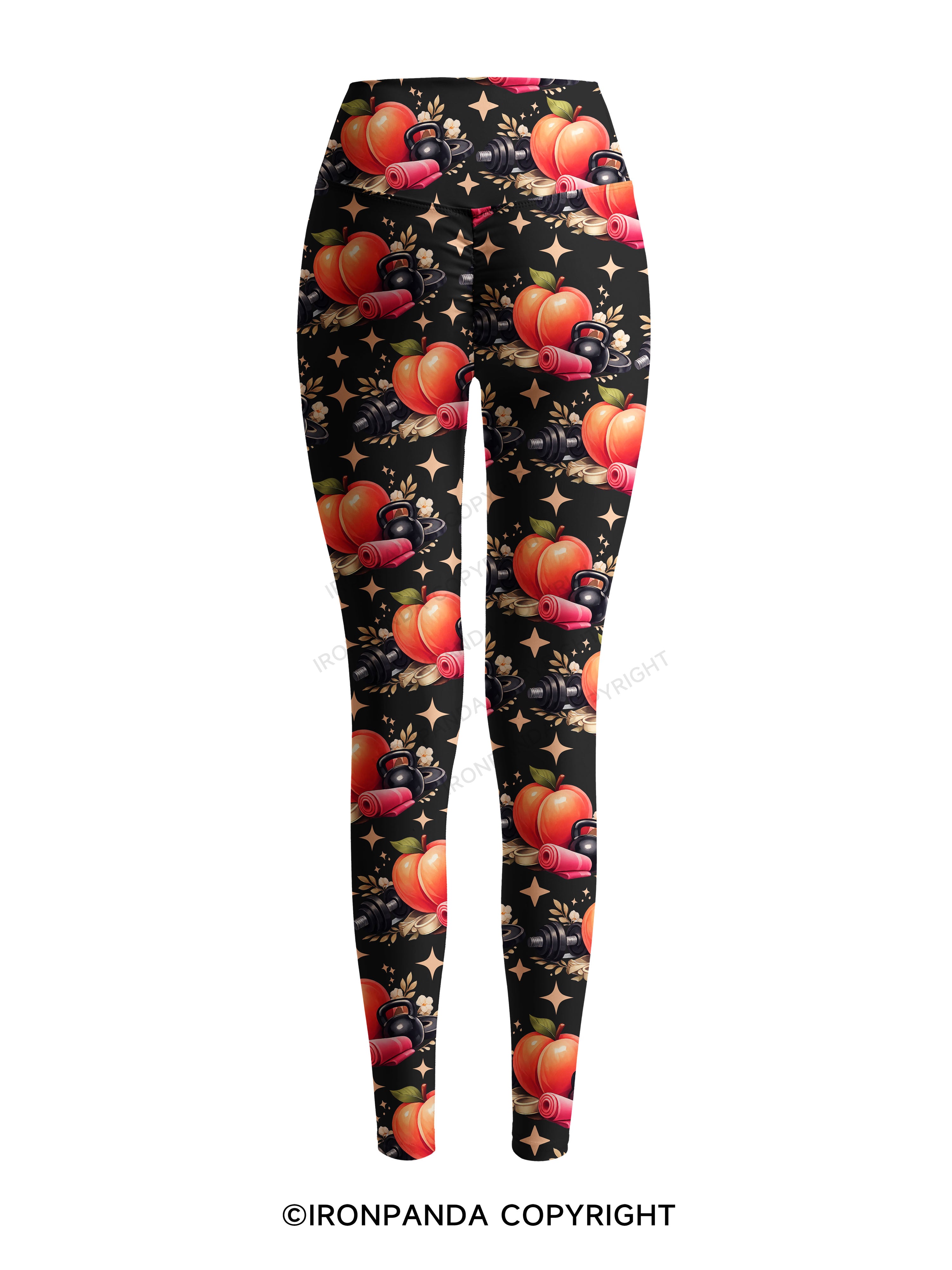 I'M NOT FINE, BUT AT LEAST MY GLUTES ARE Printed Yoga Pants