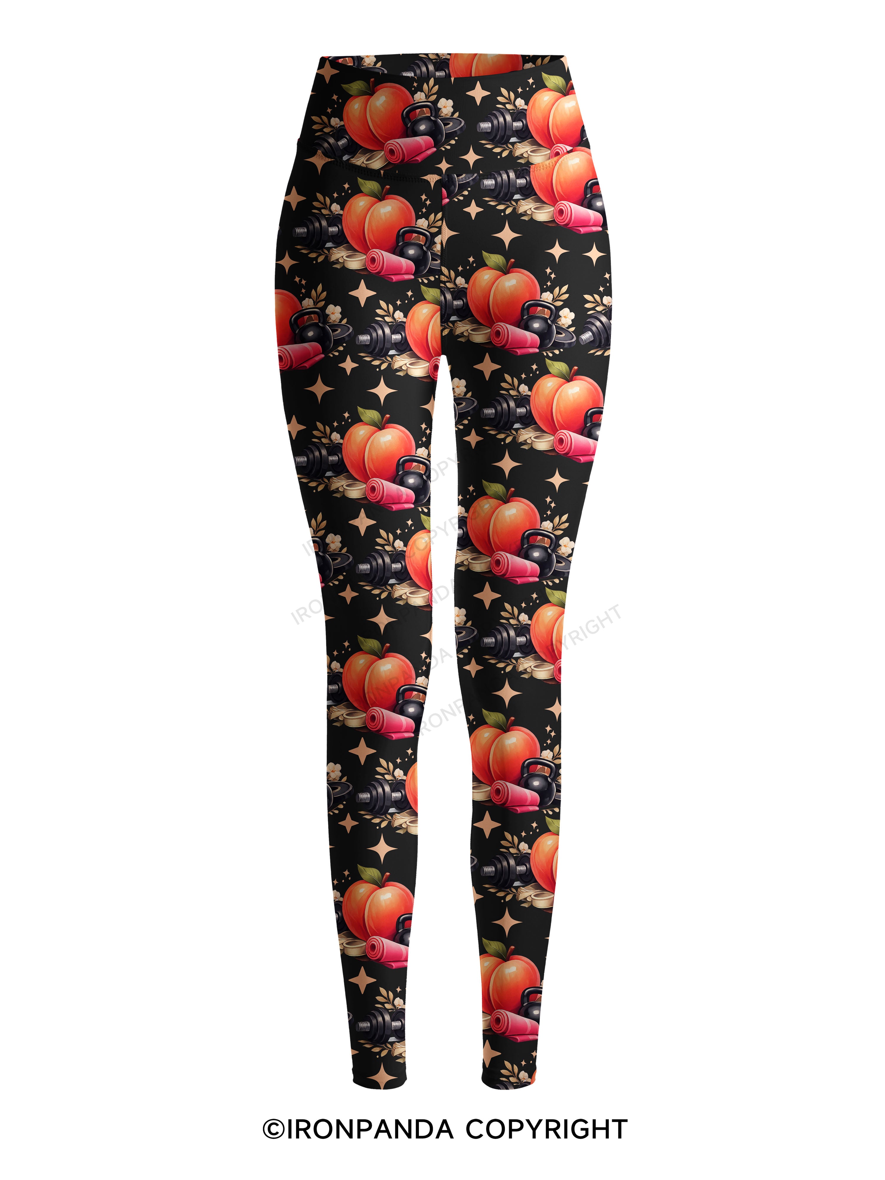 I'M NOT FINE, BUT AT LEAST MY GLUTES ARE Printed Yoga Pants