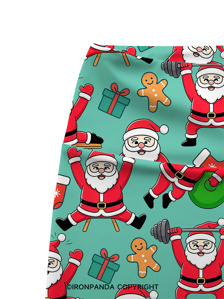 Santa Fitness Collection Printed Yoga Cycling Shorts