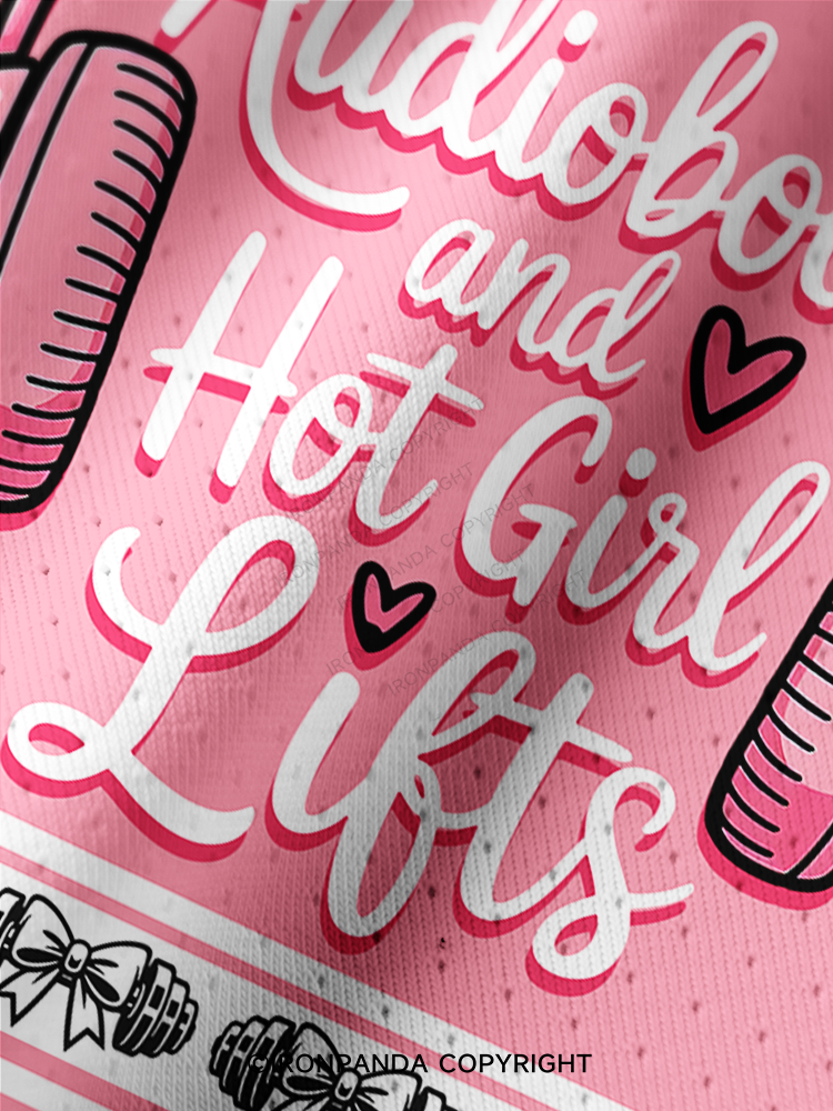 AUDIOBOOKS AND HOT GIRL LIFTS HEART Pro Mesh Jersey