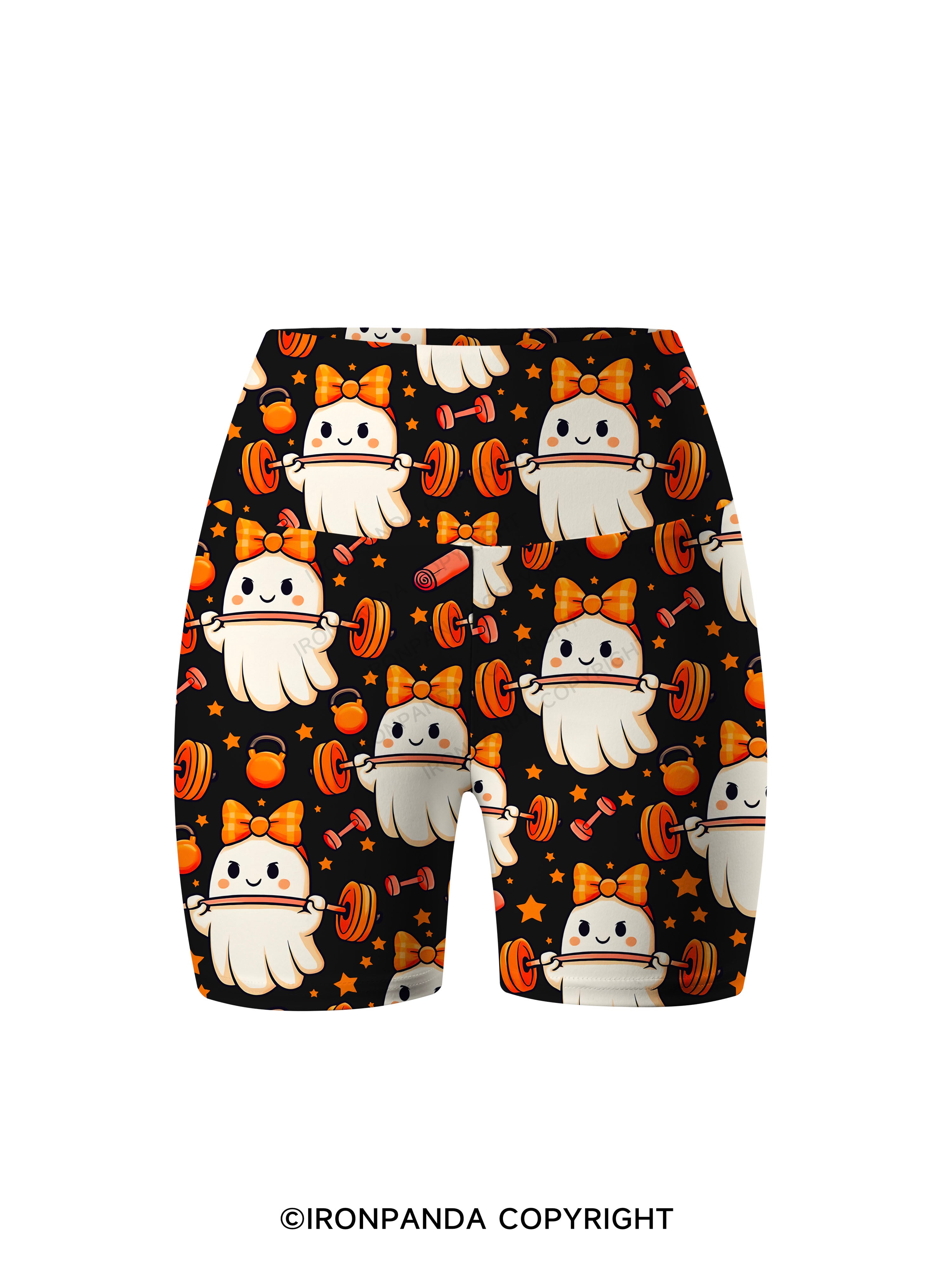 WORKING ON MY BOOTY Printed Yoga Cycling Shorts