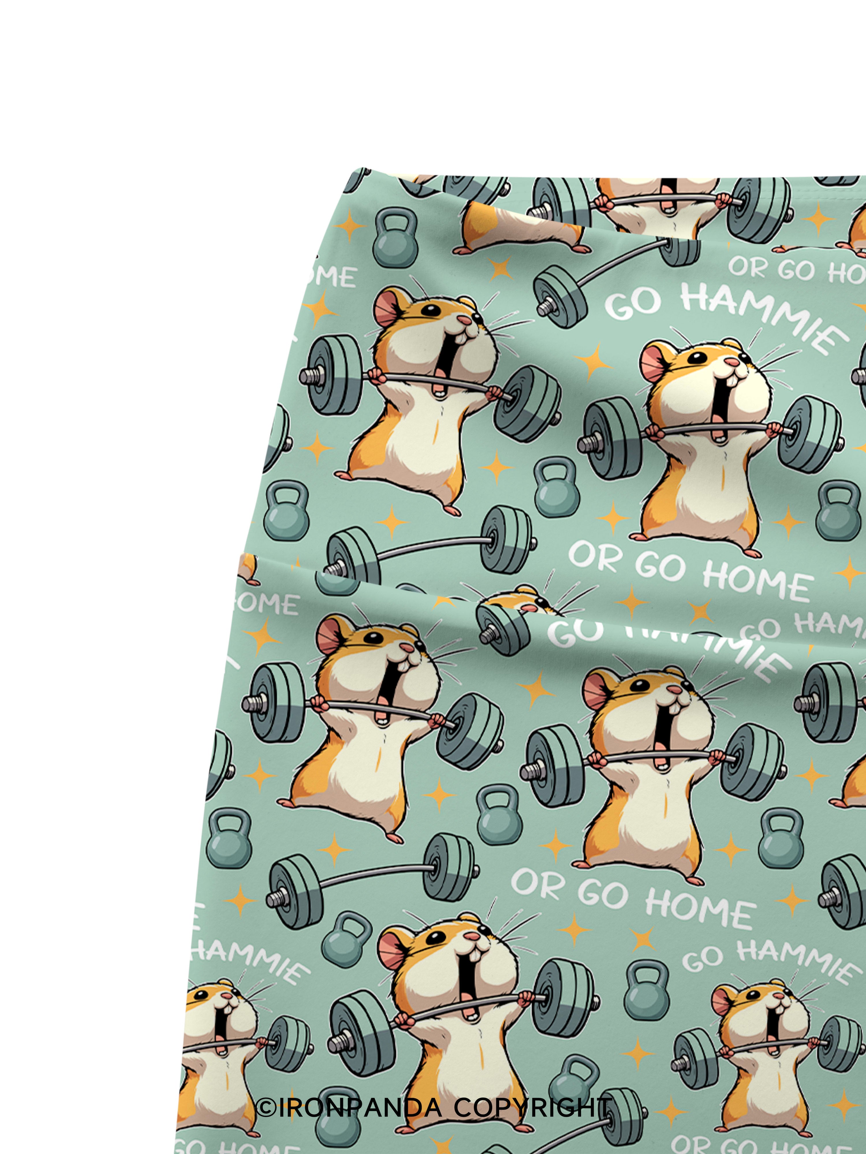 Go hammie or go home! Printed Yoga Cycling Shorts