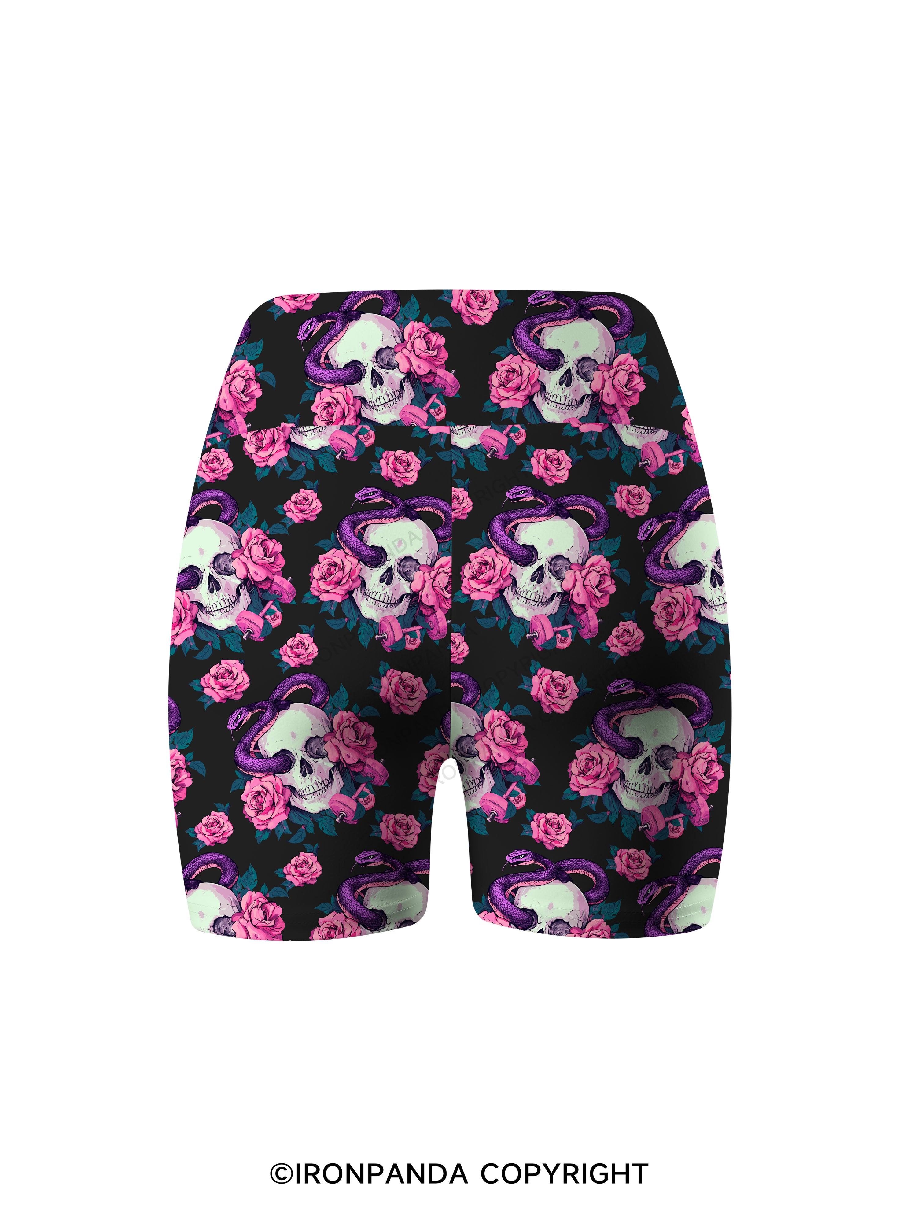 DEAD INSIDE BUT STILL MADE IT TO THE GYM Printed Yoga Cycling Shorts