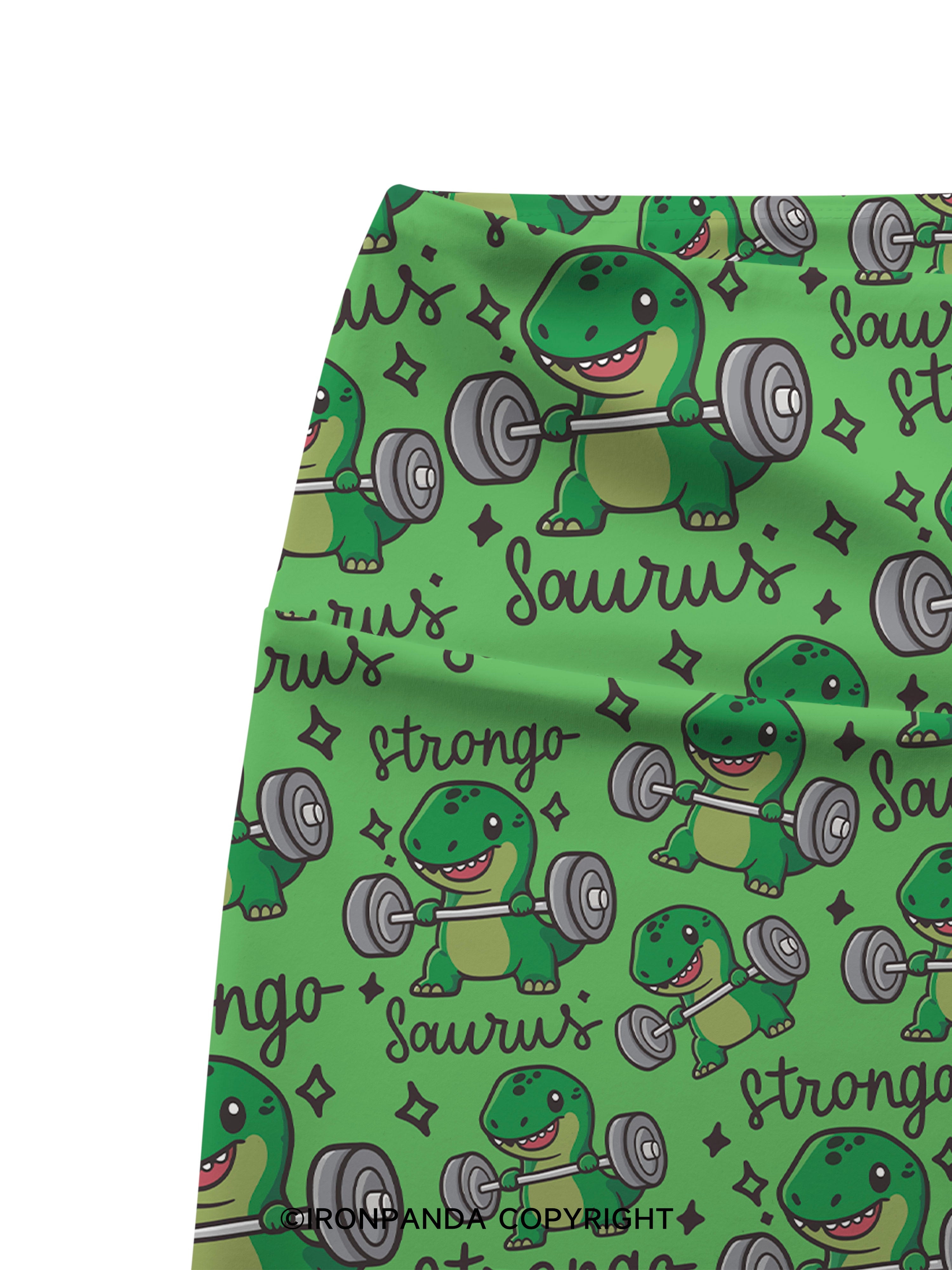 STRONGO SAURUS Printed Yoga Cycling Shorts