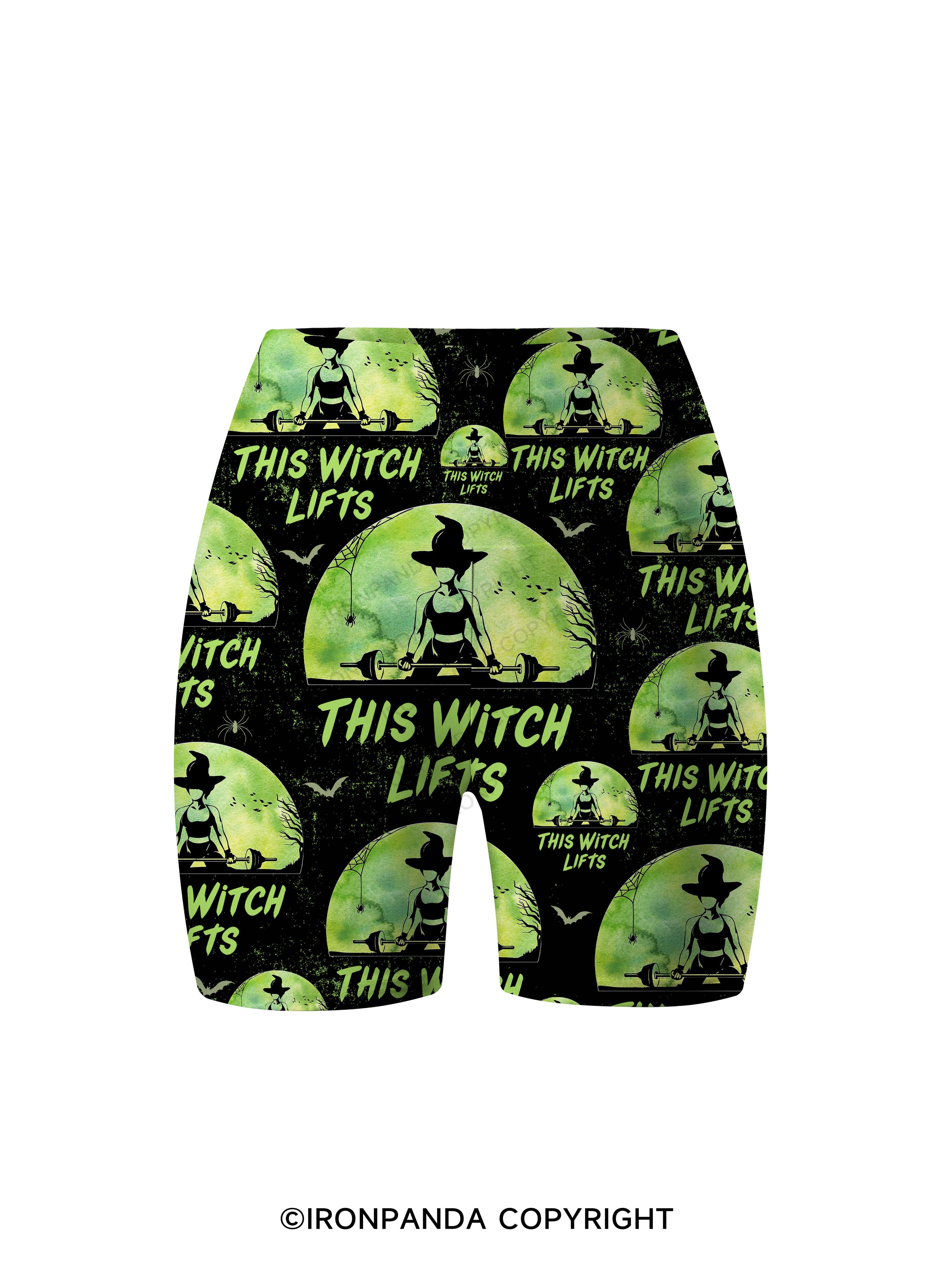 THIS WITCH LIFTS Printed Yoga Cycling Shorts
