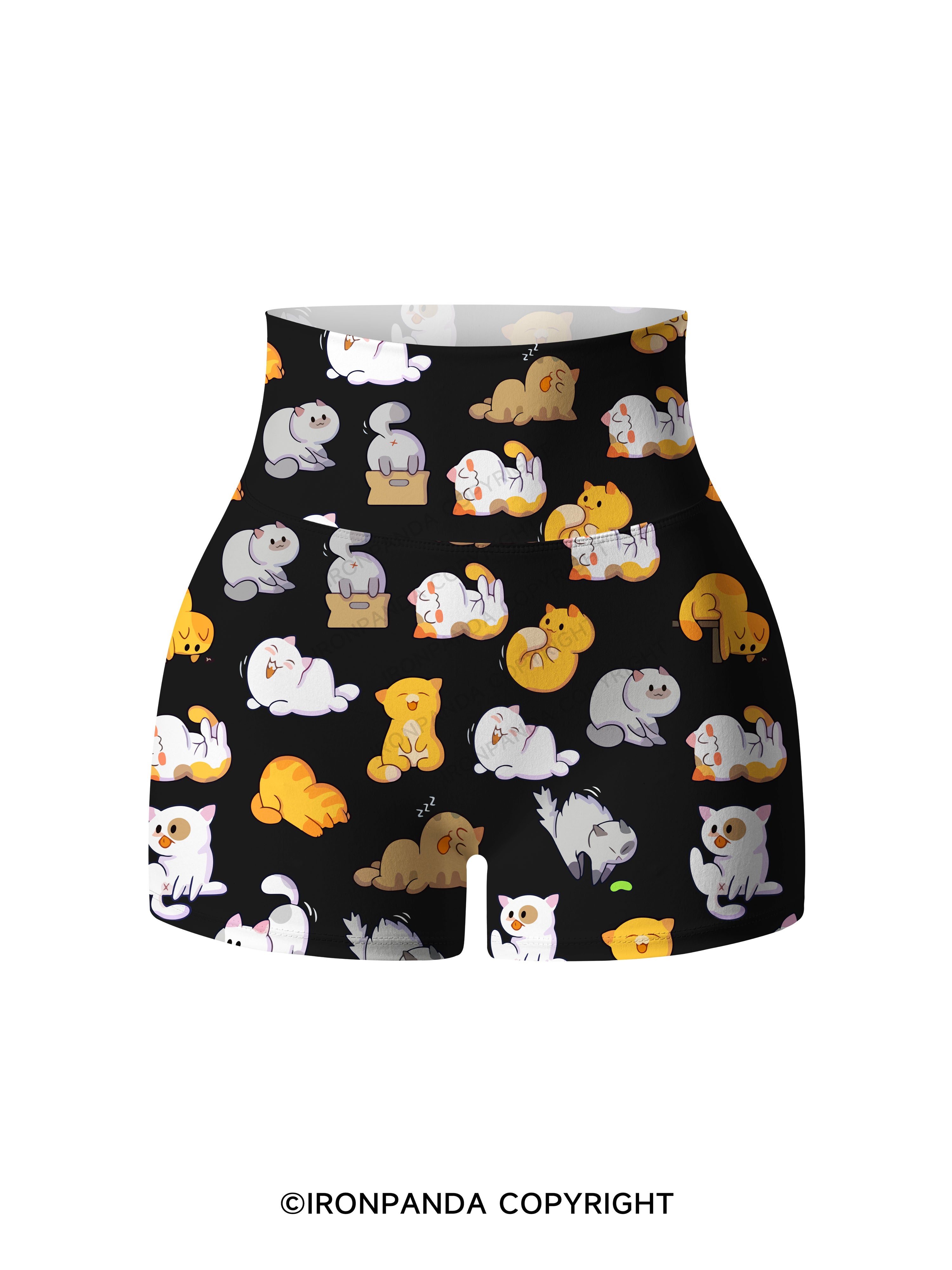 CAT YOGA Printed Yoga Shorts