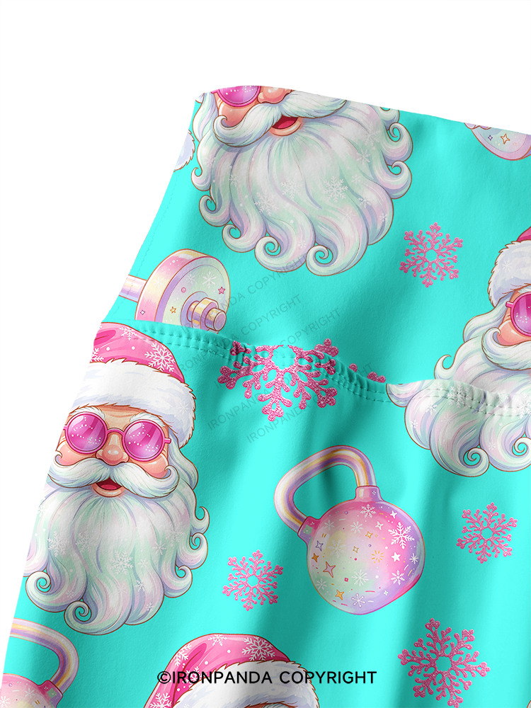 MACARON FITNESS SANTA CLAUS Yoga Printed Yoga Pants