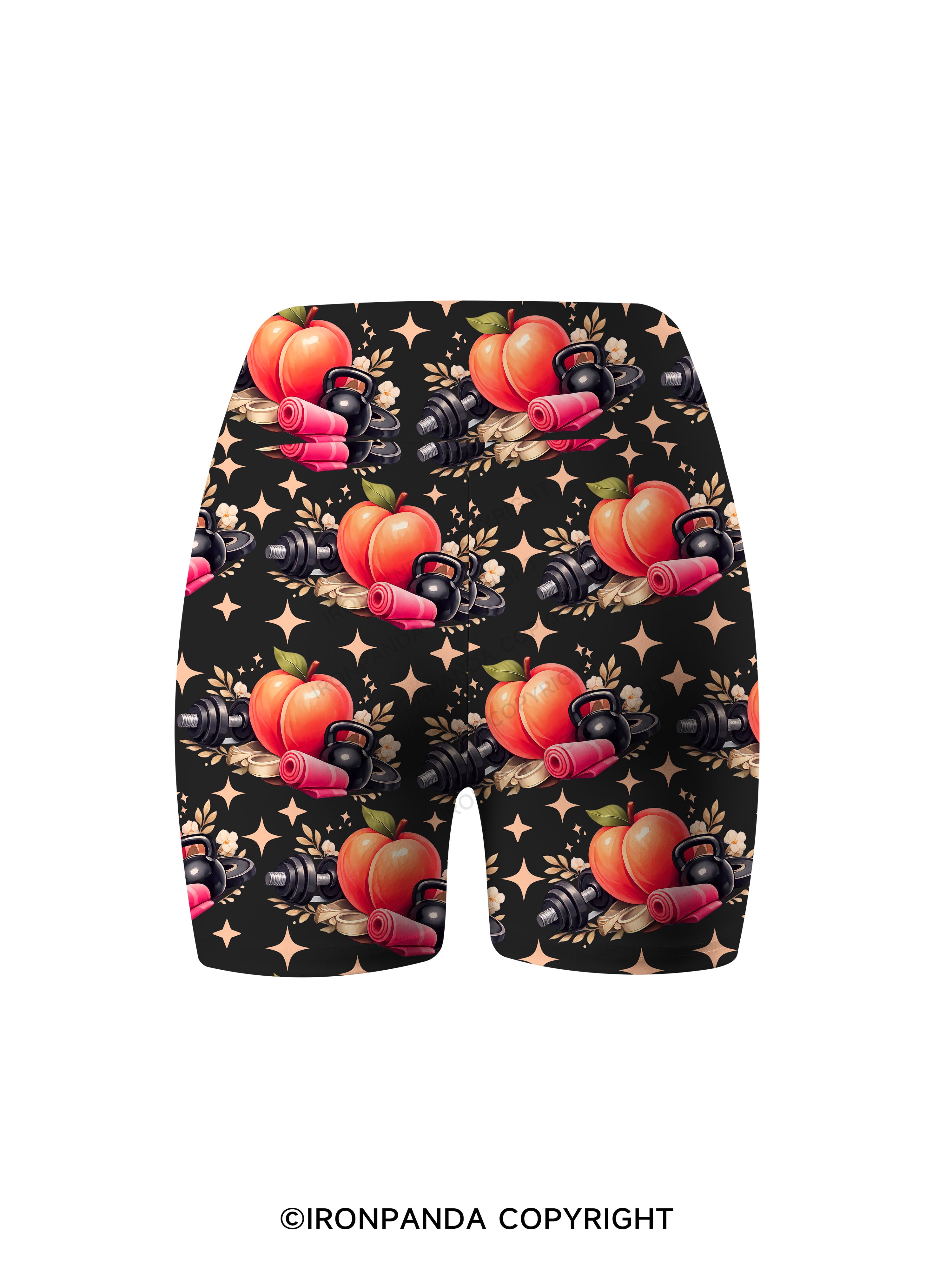 I'M NOT FINE, BUT AT LEAST MY GLUTES ARE Printed Yoga Cycling Shorts