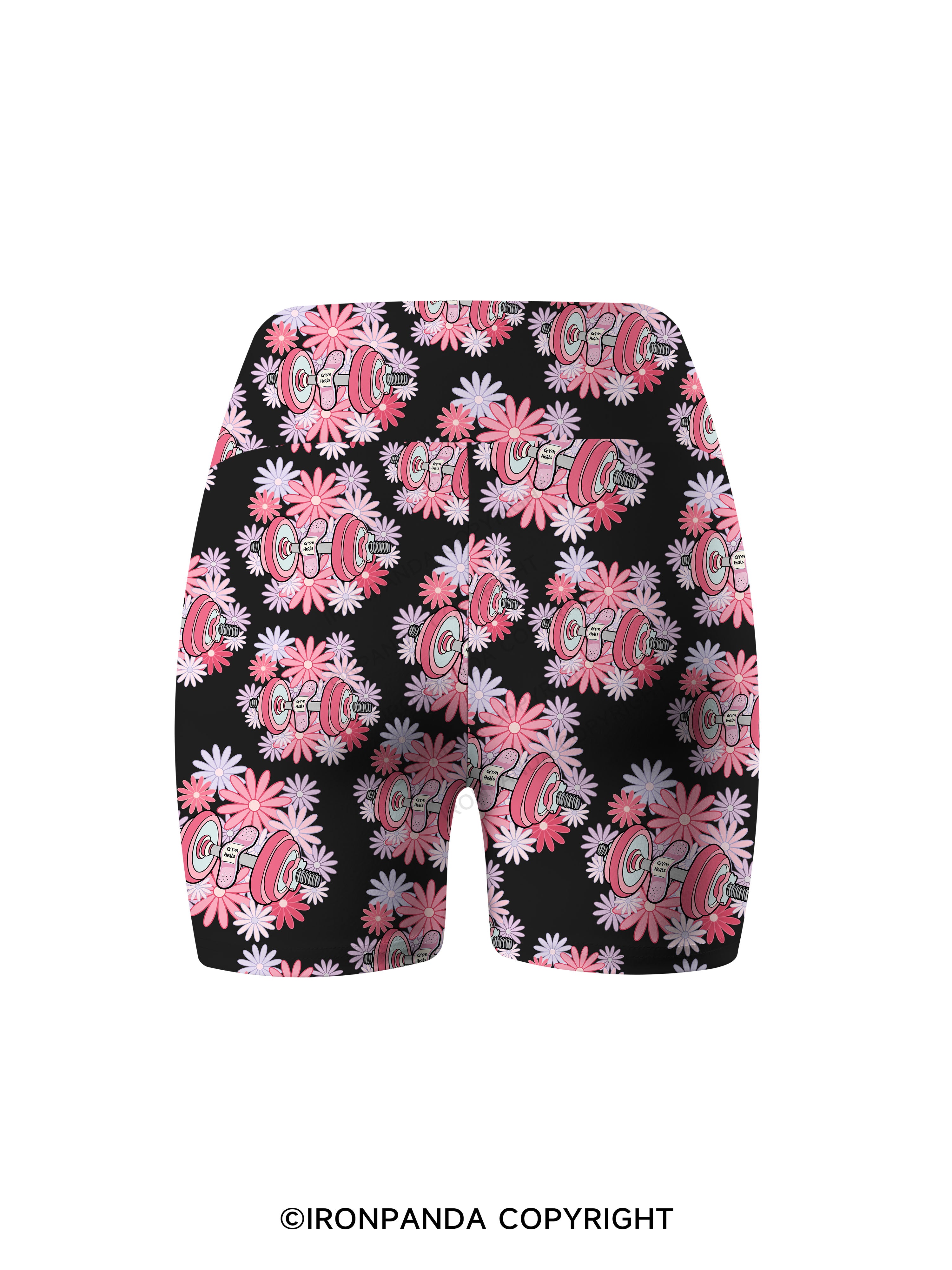 gym heals Printed Yoga Cycling Shorts