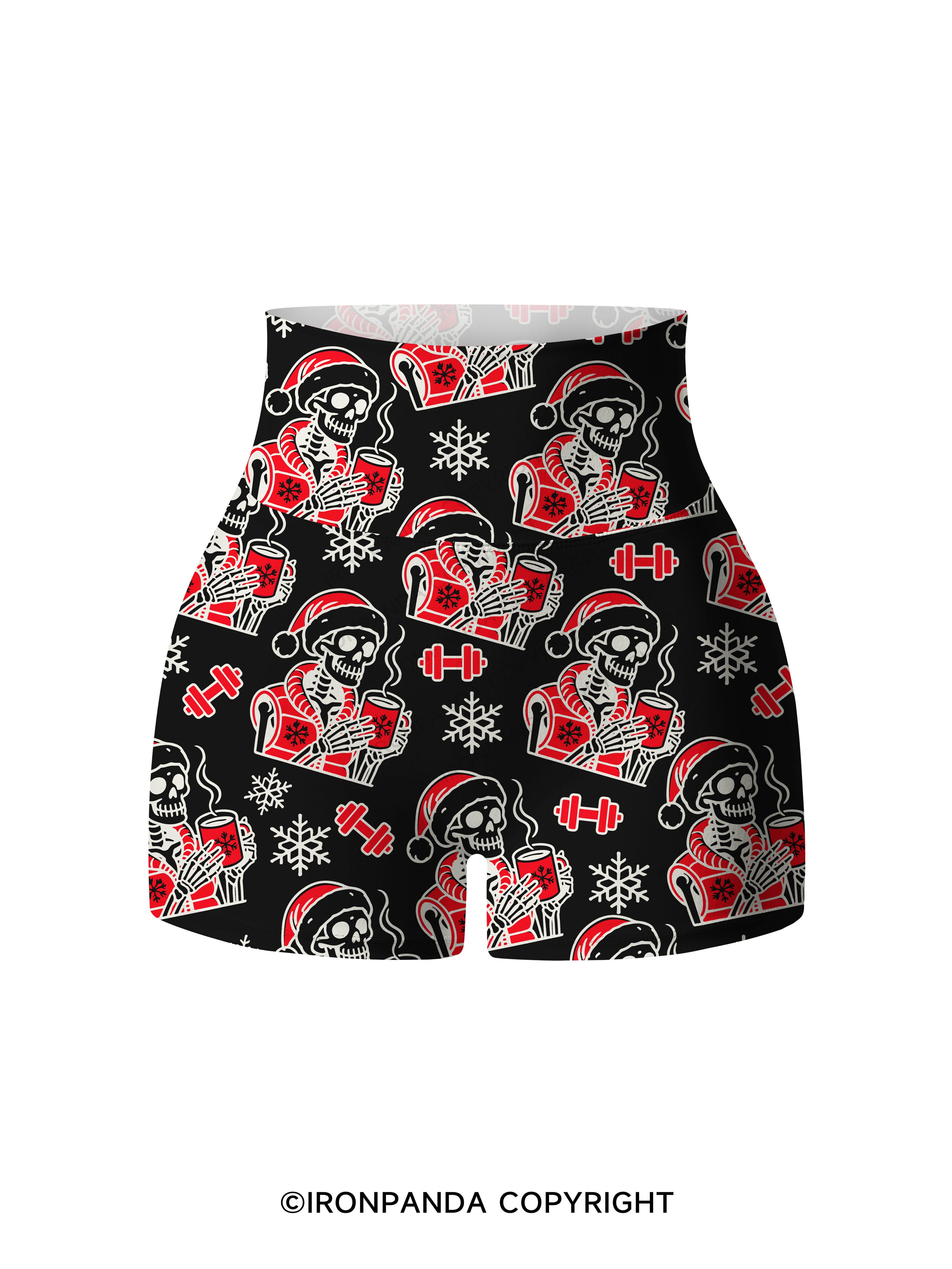 HO HO HOLY SHIT WHAT A YEAR Printed Yoga Shorts