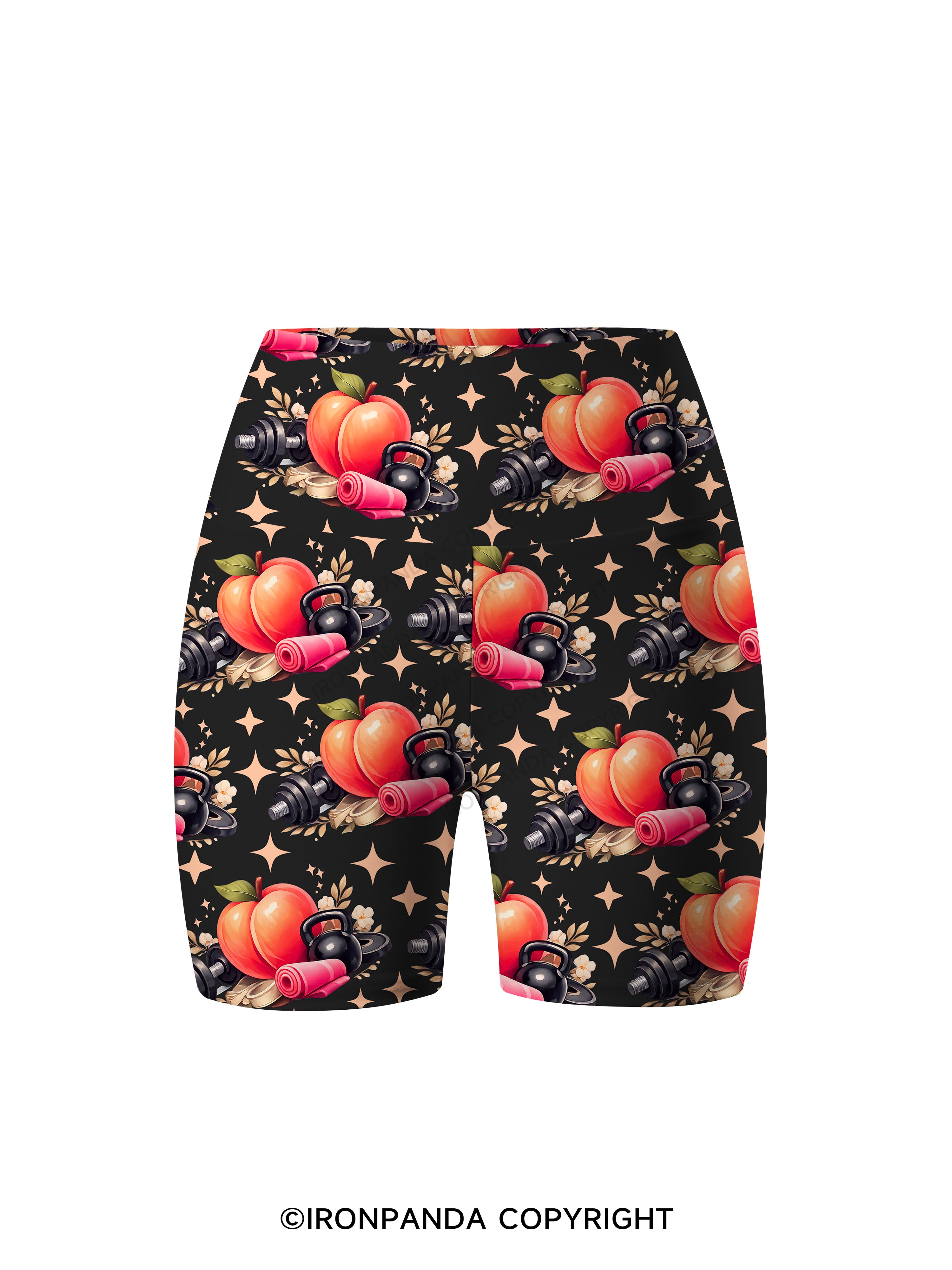 I'M NOT FINE, BUT AT LEAST MY GLUTES ARE Printed Yoga Cycling Shorts