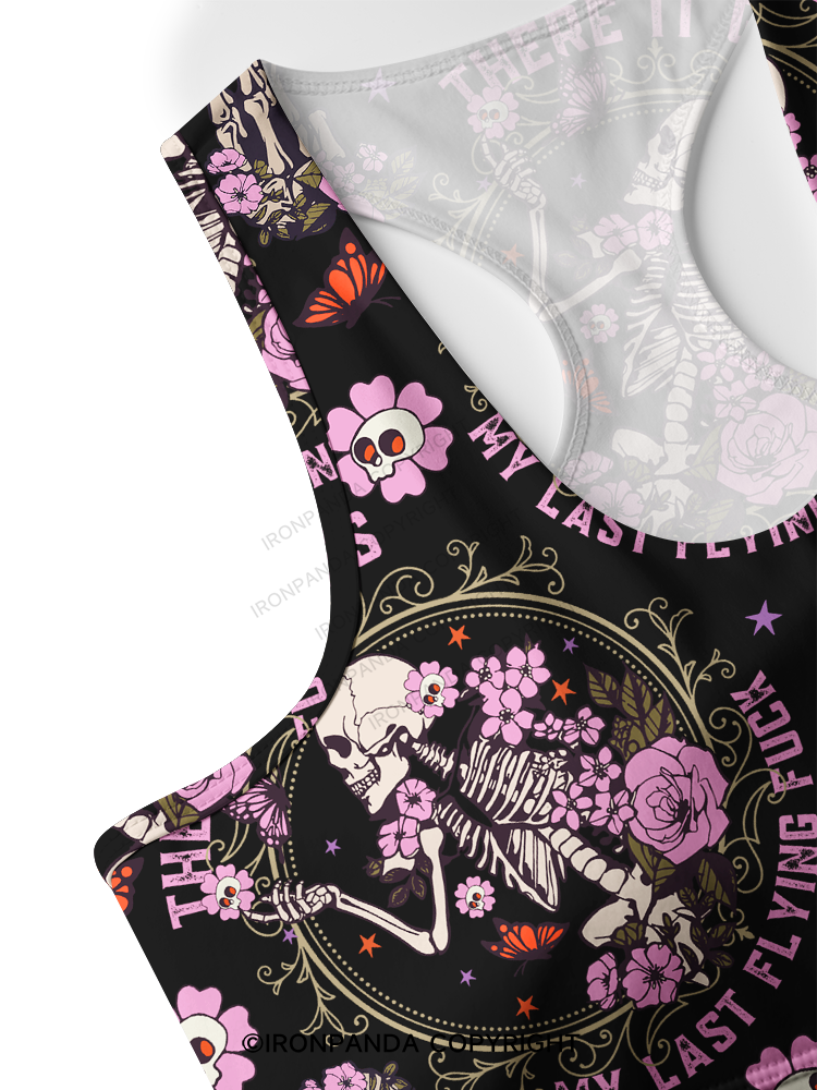 There It Goes My Last Flying Racerback Sports Bra