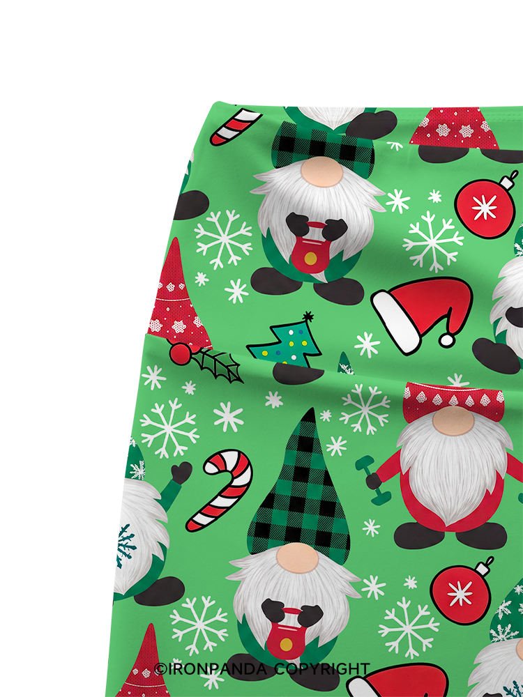Sweating with my Gnomies Printed Yoga Cycling Shorts