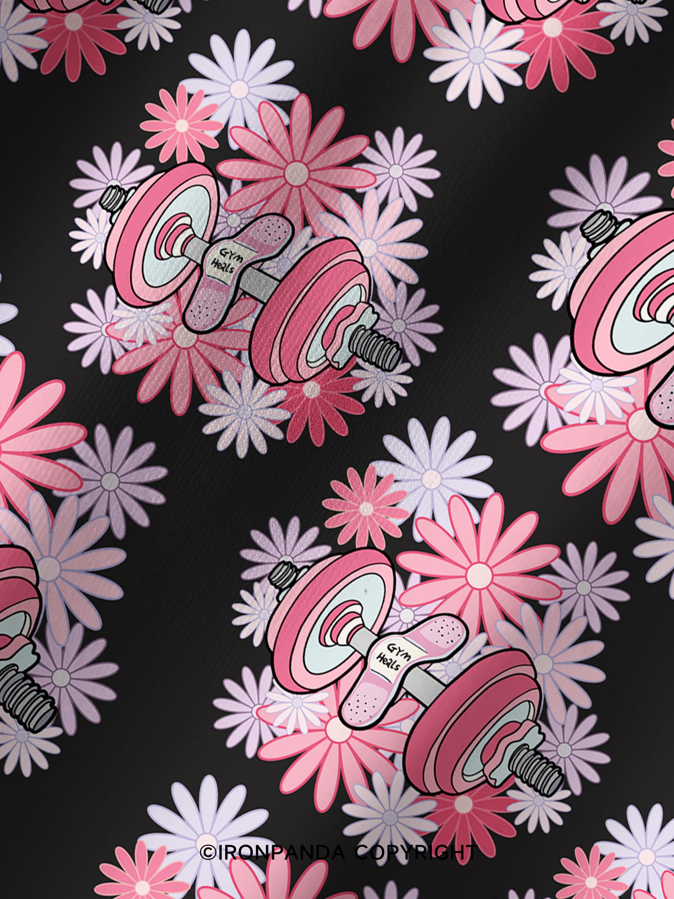 gym heals Printed Yoga Shorts