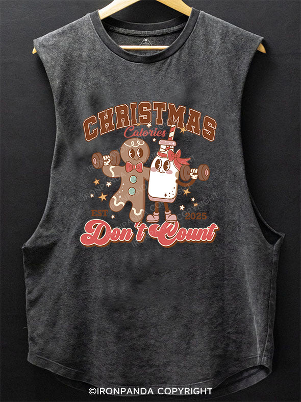 Christmas Calories Don't Count SCOOP BOTTOM COTTON TANK