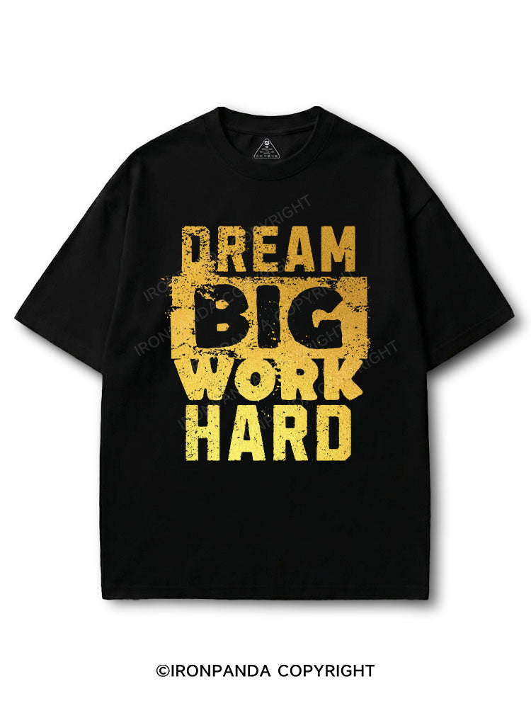 DREAM BIG WORK HARD COTTON PUMP COVER