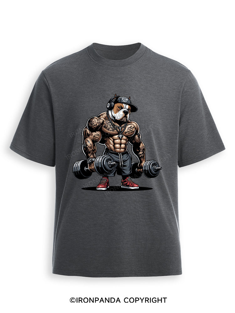 bulldog weightlifting Ultra Soft Heather T-Shirt
