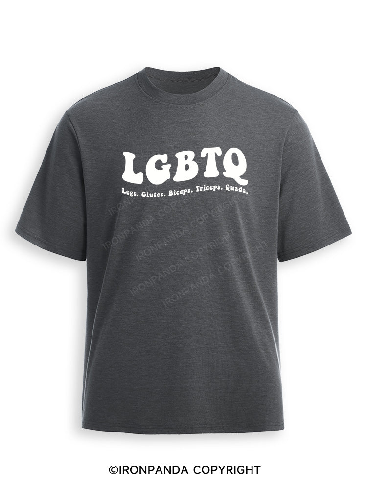 LGBTQ: Legs, Glutes, Biceps, Triceps, Quads Ultra Soft Heather T-Shirt