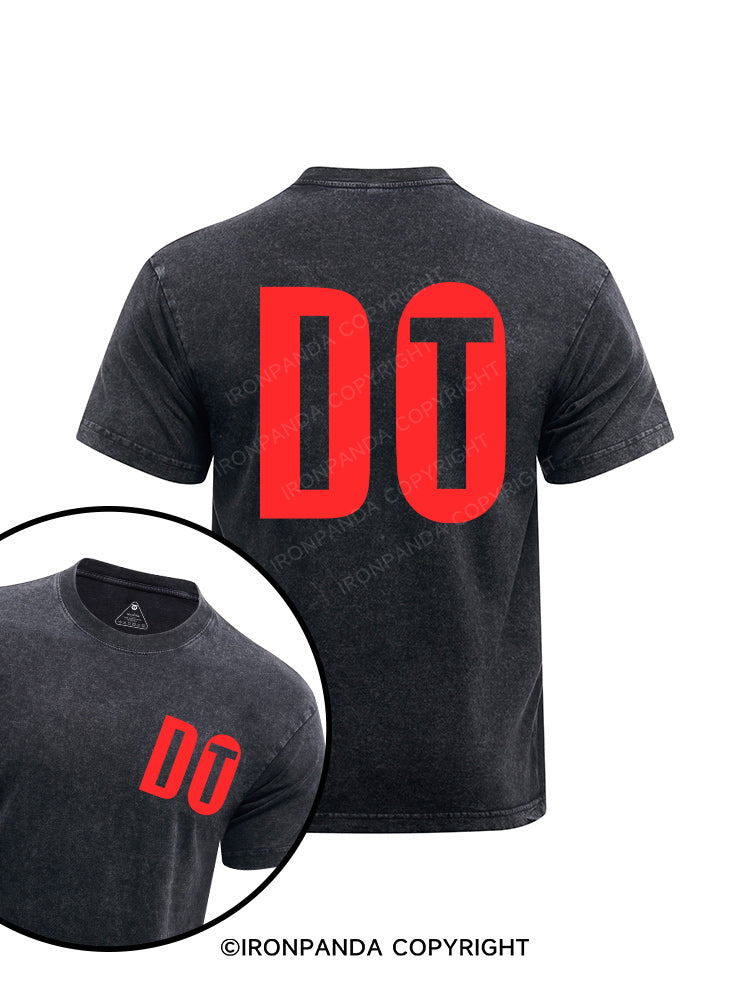 Do it printed Washed Gym Shirt
