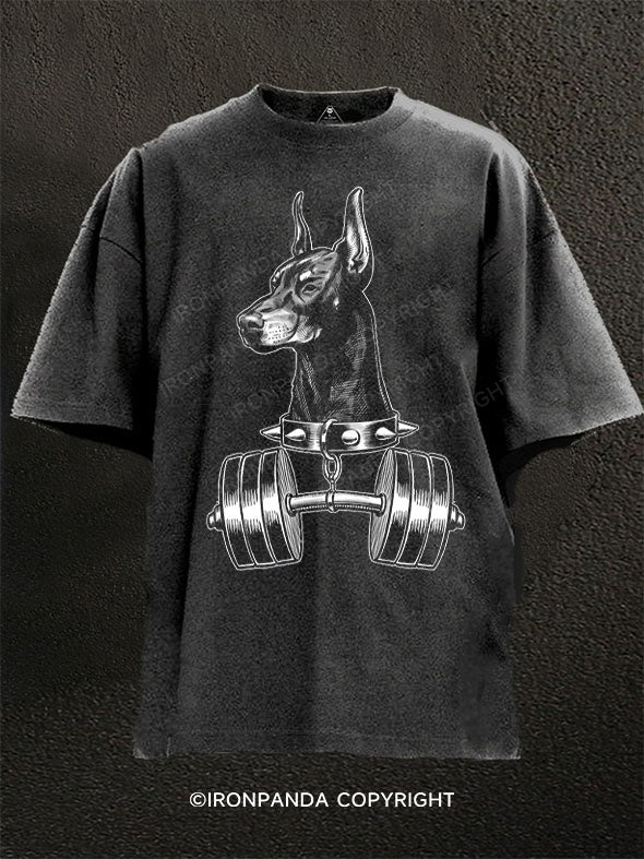 Doberman Gym Washed Gym Shirt