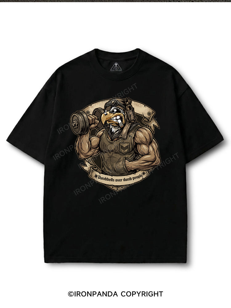 Dumbbells over dumb people COTTON PUMP COVER