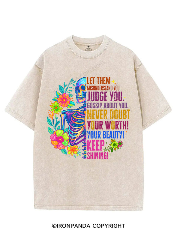 keep shining VINTAGE GYM SHIRT