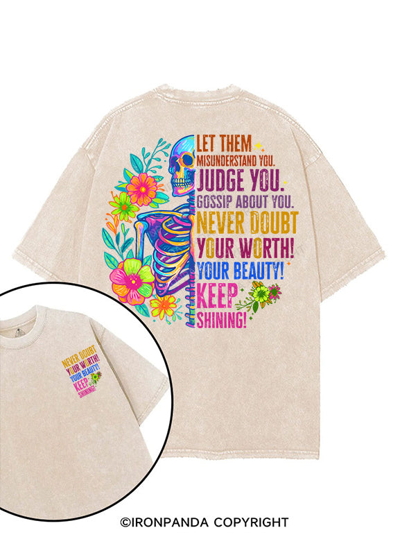 keep shining printed Gym Shirt