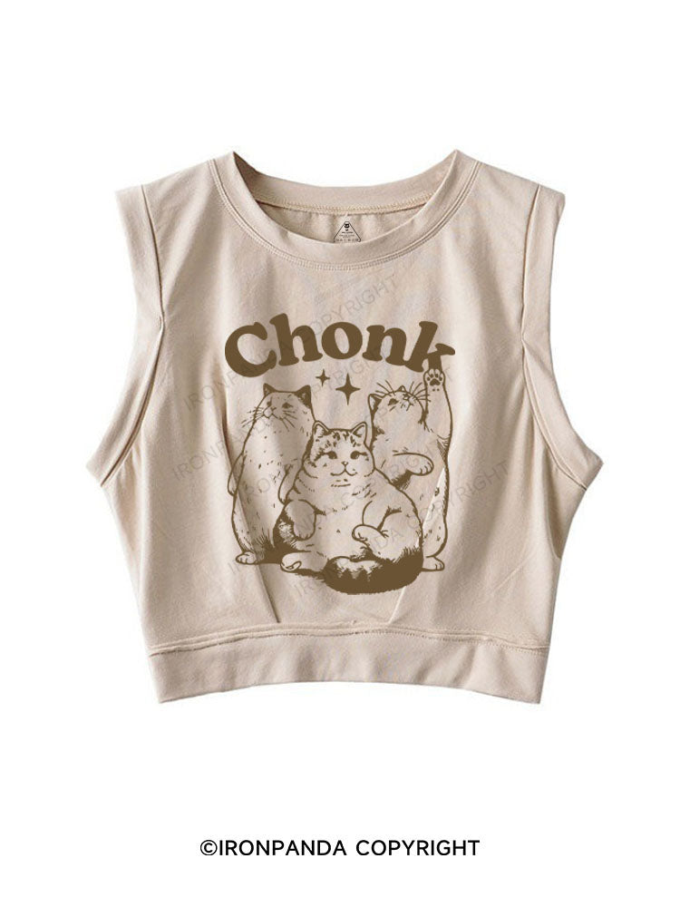 chonk SLEEVELESS CROP TOPS