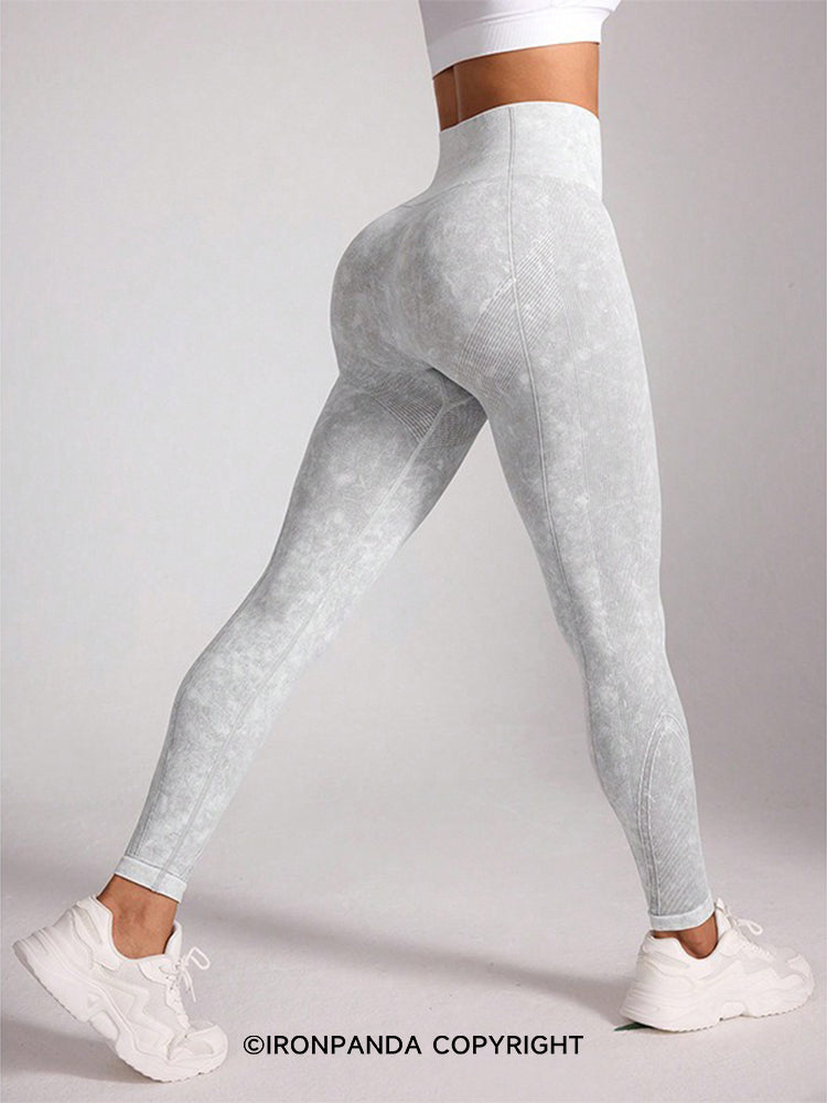 High Elasticity Waist Sandwashed High Waist Yoga Pants