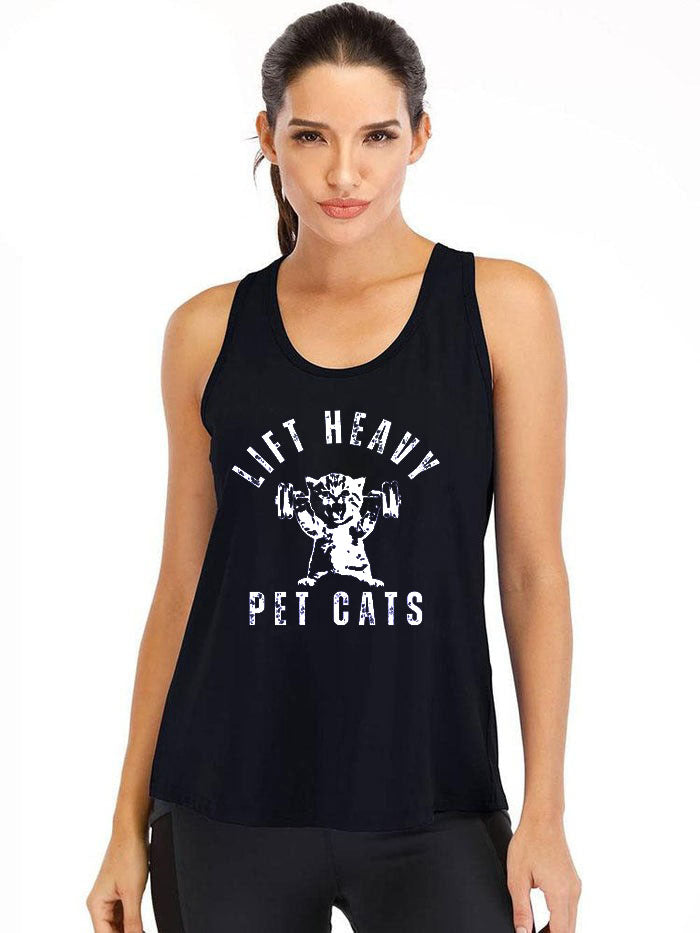 Lift Heavy Pet Cat Cotton Gym Tank