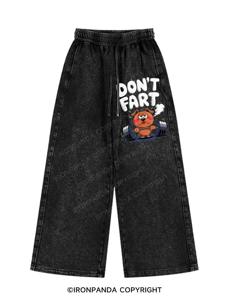 DON'T FART  Washed Baggy Joggers