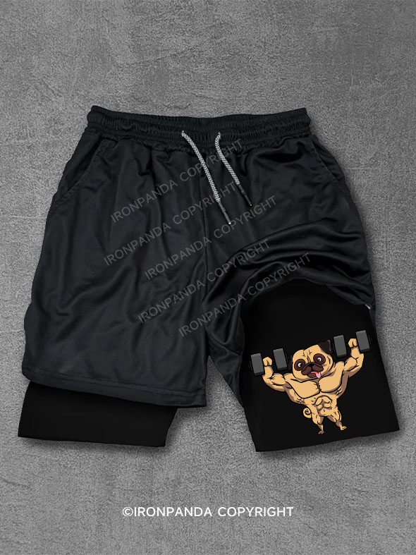 weightlifting pug Performance Training Shorts