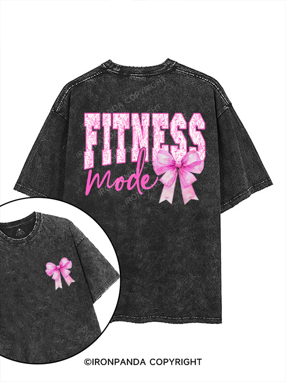 fitness mode printed Gym Shirt