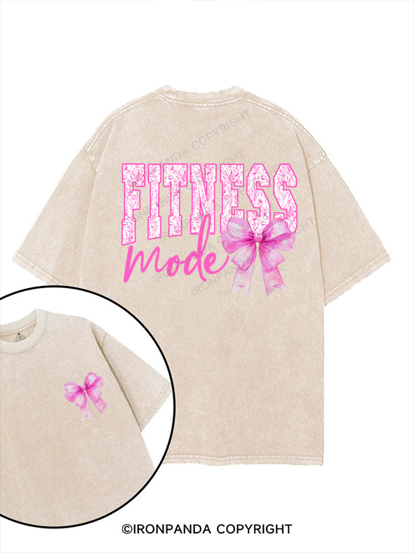 fitness mode printed Gym Shirt