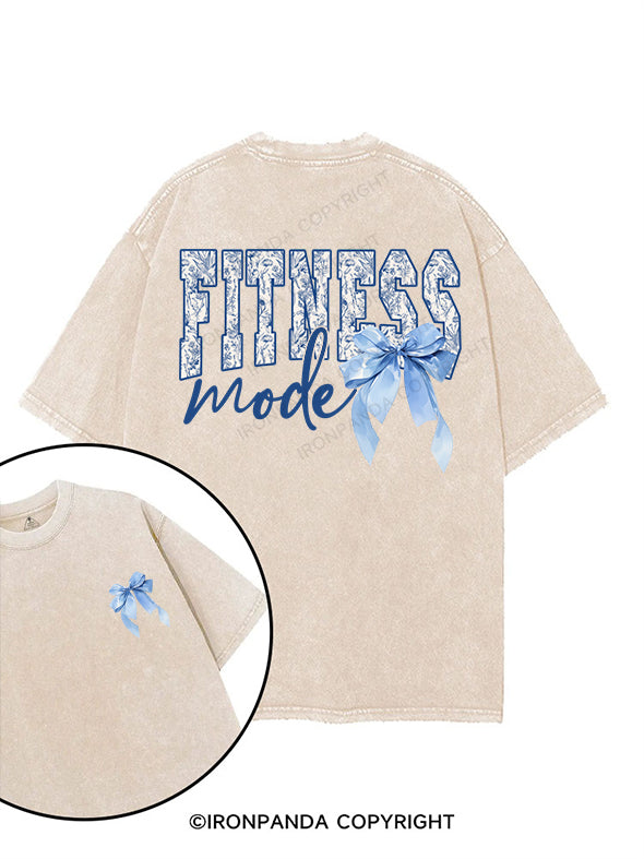 fitness mode printed Gym Shirt