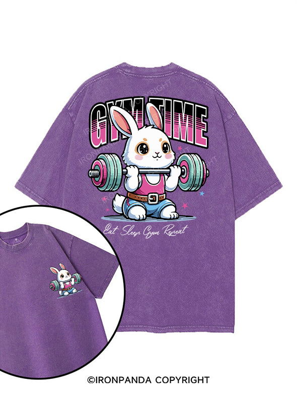GYM TIME printed Gym Shirt